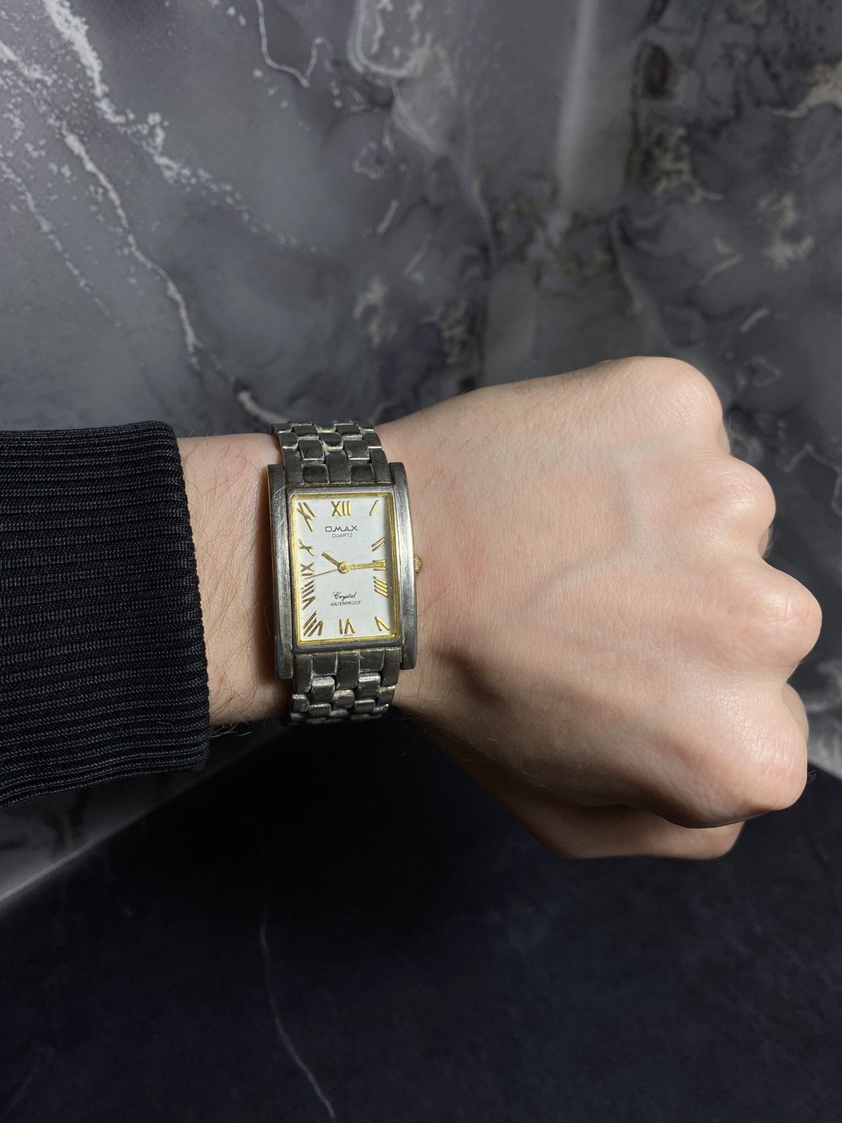 Japanese Brand × Vintage Omax Rectangular Quartz Watch | Japanese Movement Size ONE SIZE - 3 Thumbnail