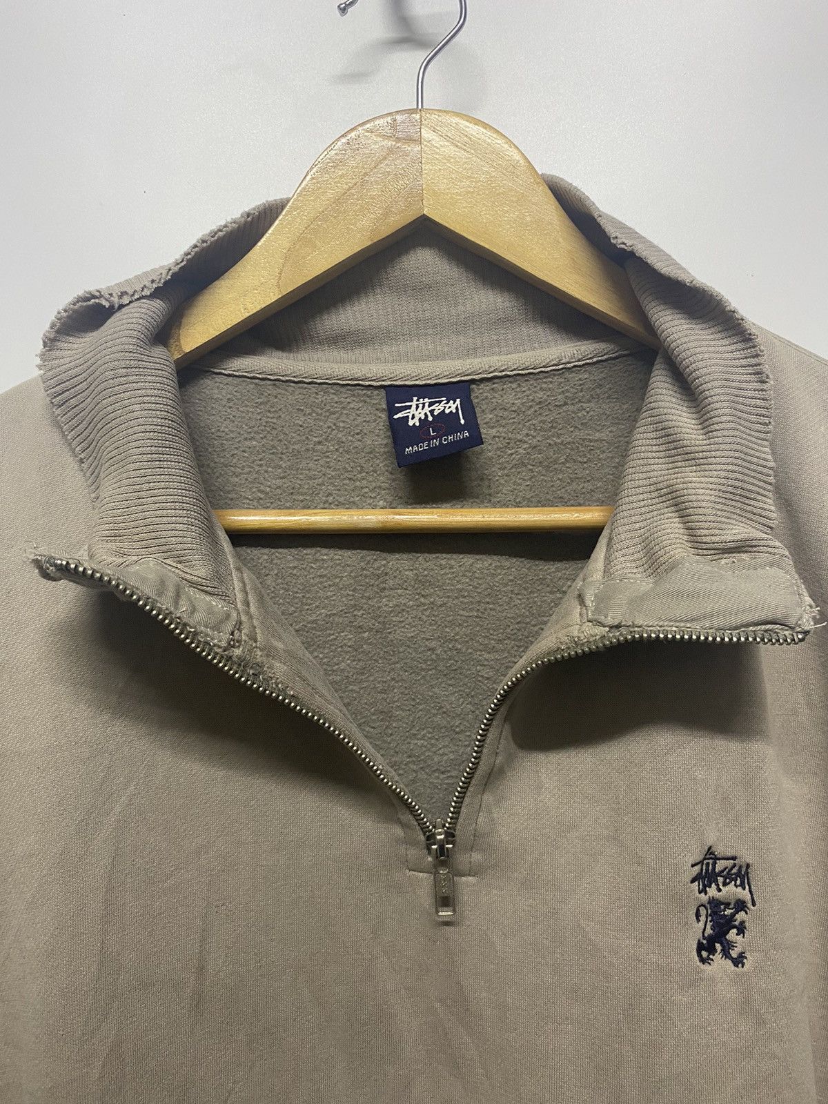 Stussy Stussy Half Zip Sweatshirts Sweater Jacket Size US L / EU 52-54 / 3 - 9 Thumbnail