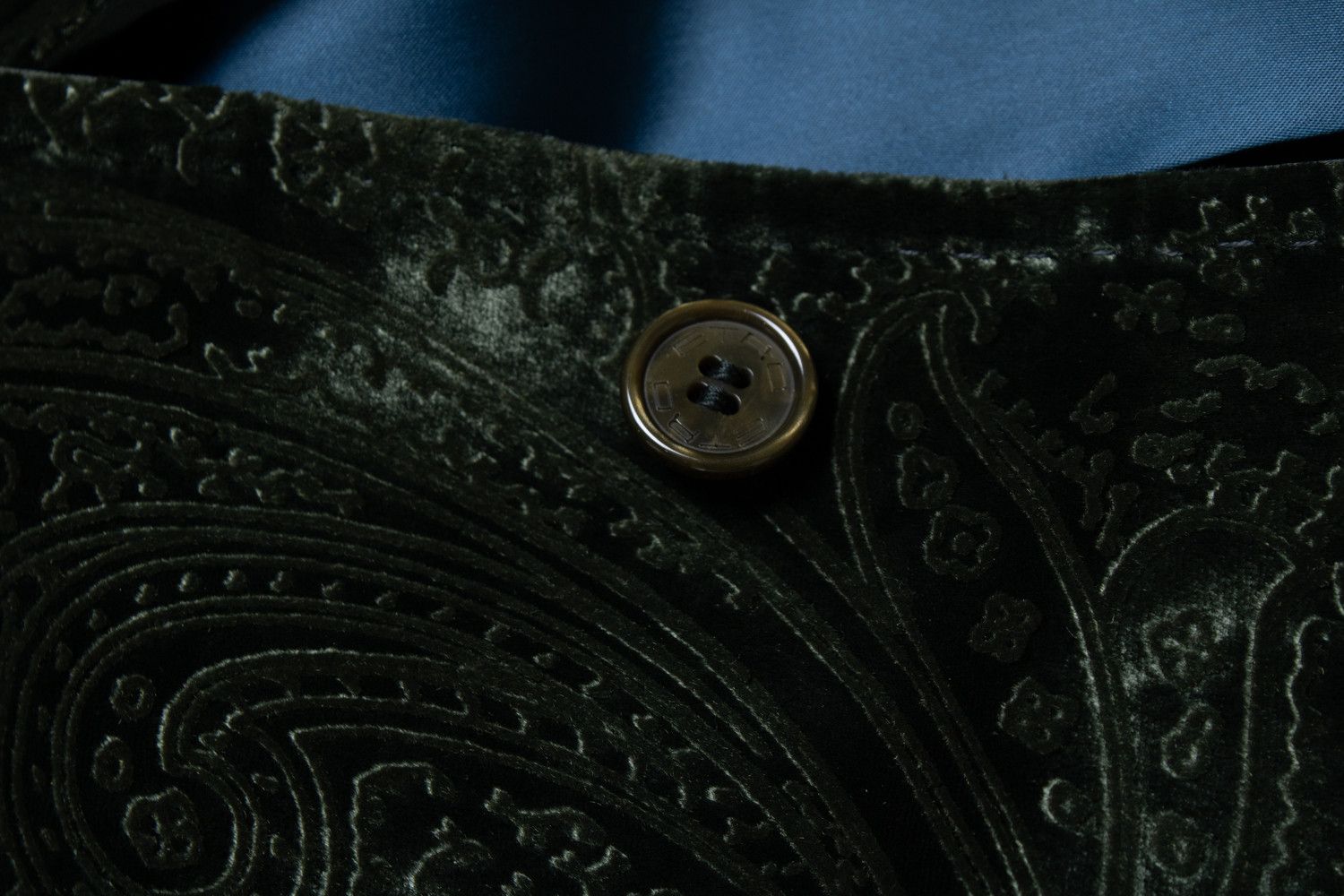 Etro Etro, green velvet blazer with paisley print Size M / US 6-8 / IT 42-44 - 6 Thumbnail