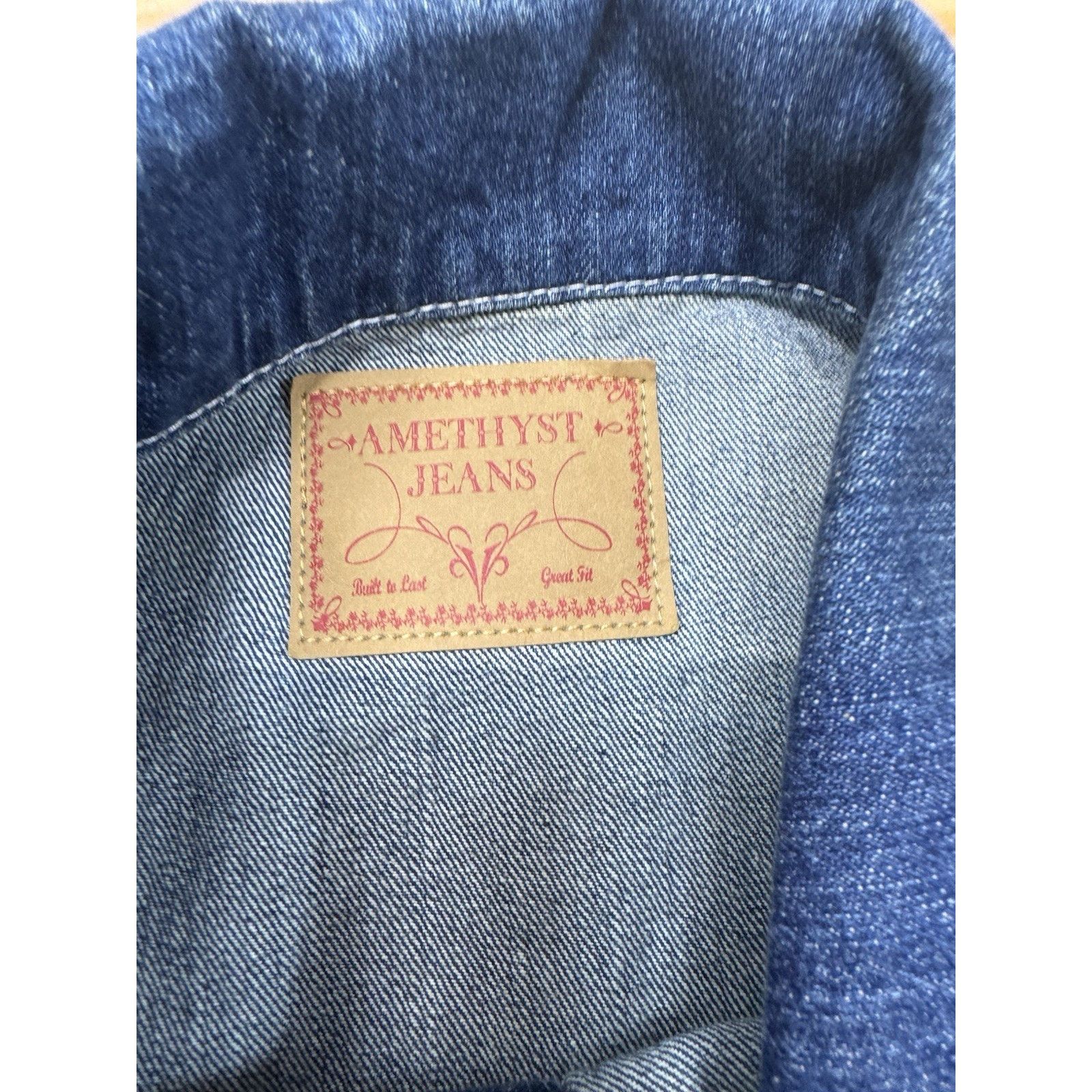 Other Amethyst Women’s Plus 1X Blue Denim Vest Distressed Size XL / US 12-14 / IT 48-50 - 8 Thumbnail