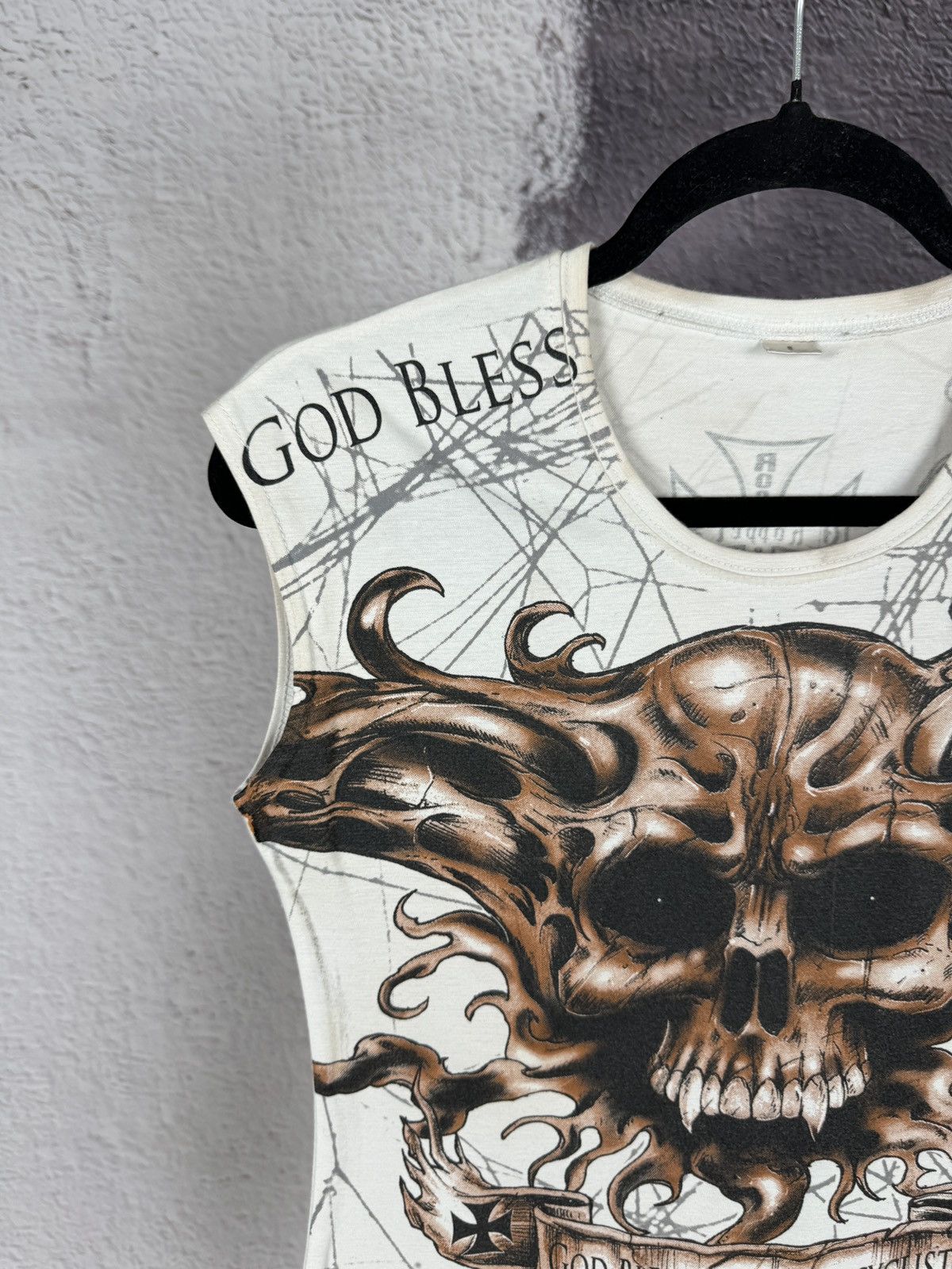Other Vintage Motorcycle Rock Rider Choppers tank top tee Angel Size L / US 10 / IT 46 - 4 Thumbnail