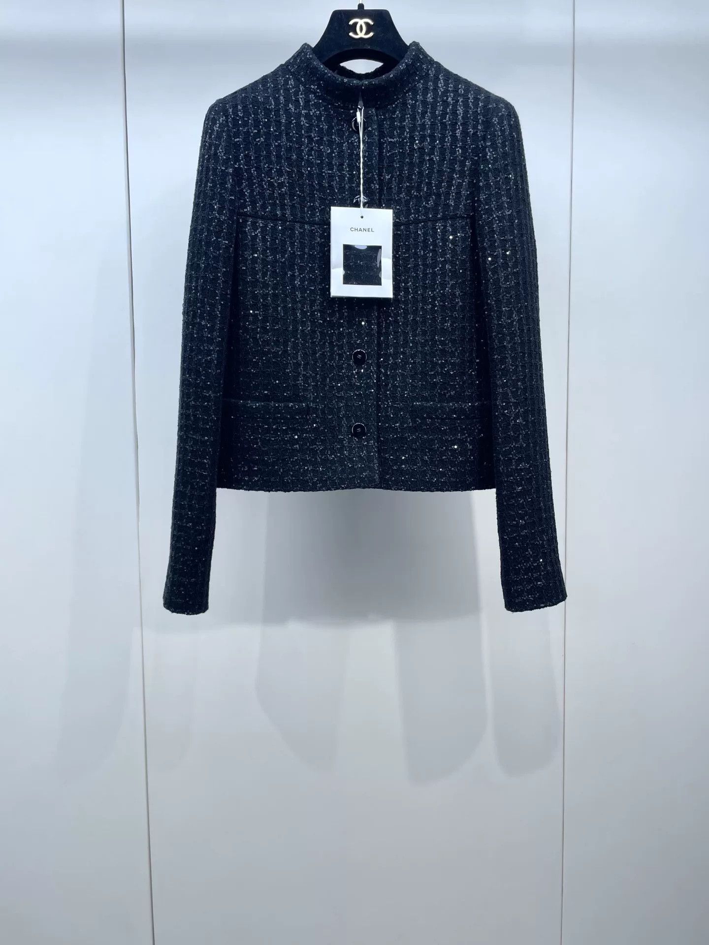 Chanel Chanel 25C Shimmer Stand Collar Tweed Jacket Size XXS / US 00 / IT 34 - 1 Thumbnail