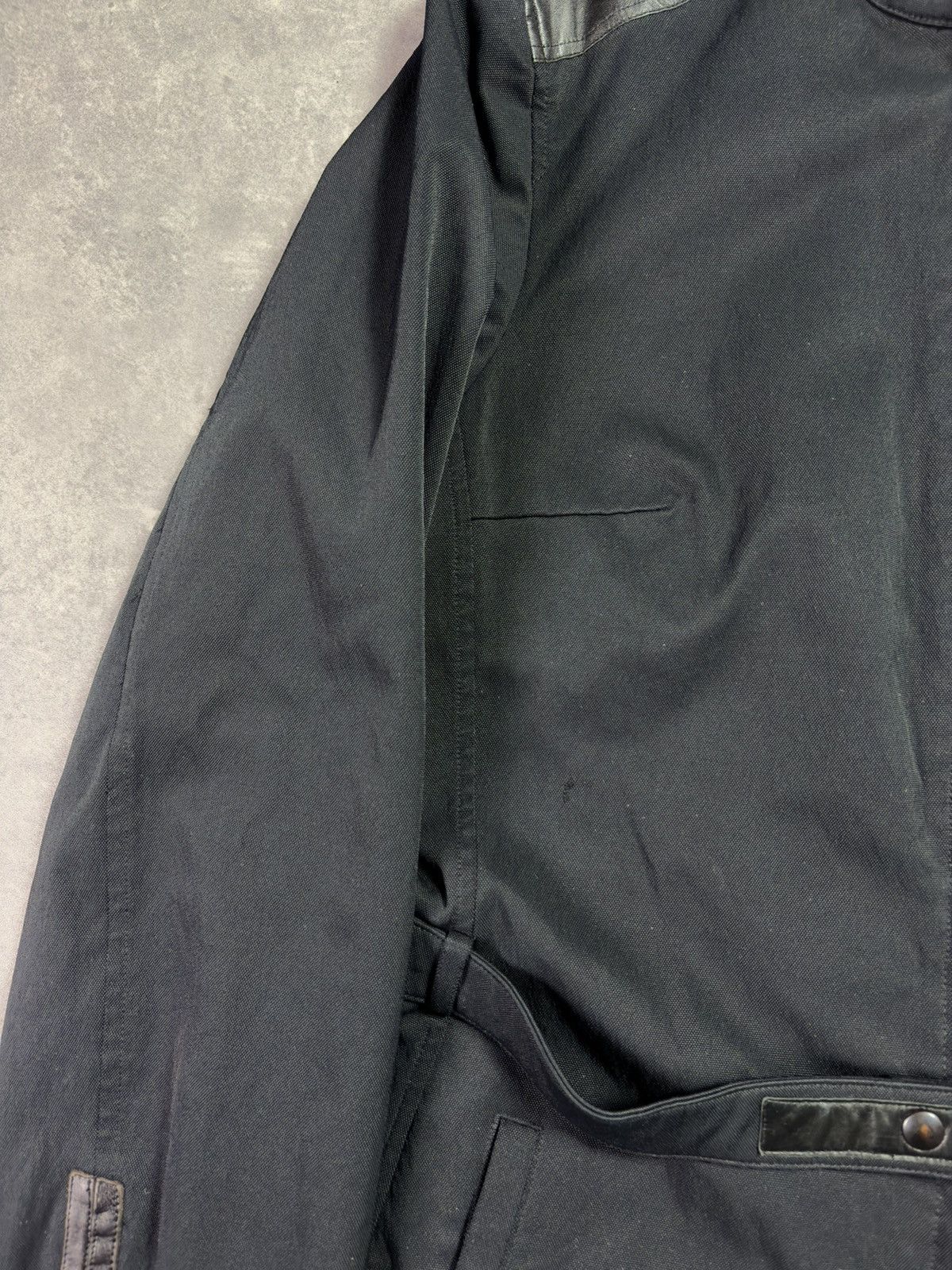 Neil Barrett 90s Neil Barrett Moto Belted Racing Coat 48 50 Leather Patch Size US L / EU 52-54 / 3 - 13 Thumbnail