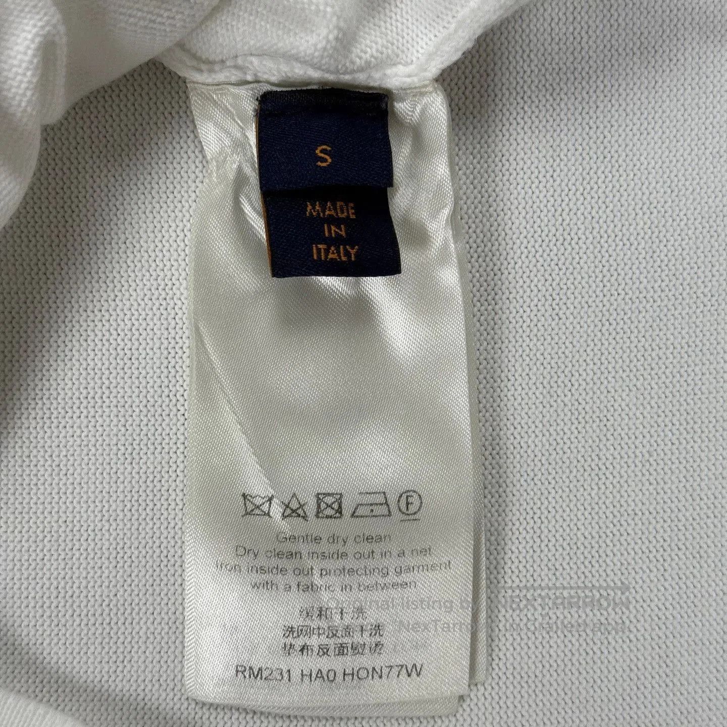 Louis Vuitton LV White Flame Slogan T-Shirt. Size S / US 4 / IT 40 - 4 Thumbnail