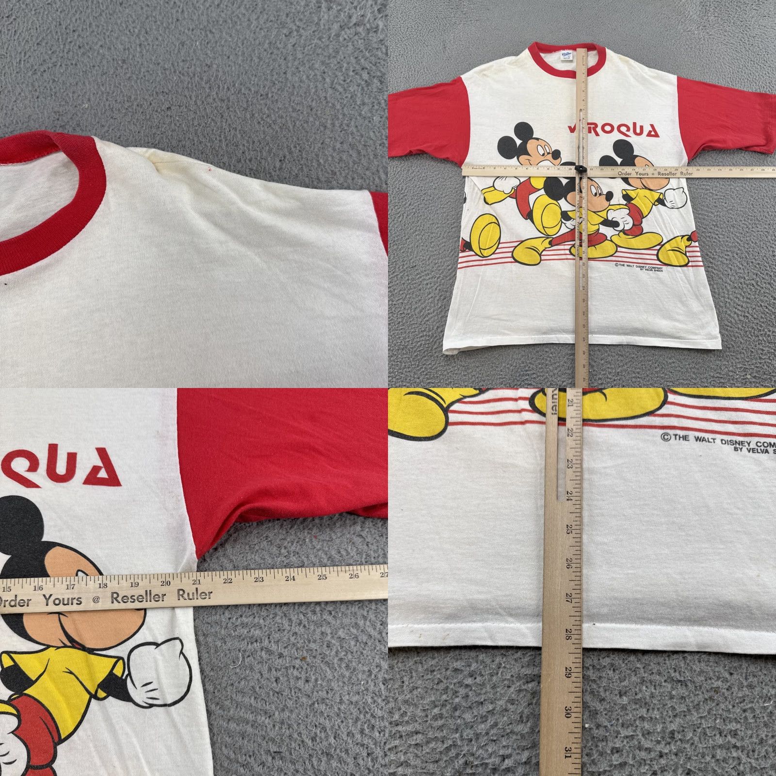 Doublet VTG Velva Sheen Mickey Moues Shirt Mens Wrap Around Double Sided 80s Size L Size US L / EU 52-54 / 3 - 8 Thumbnail