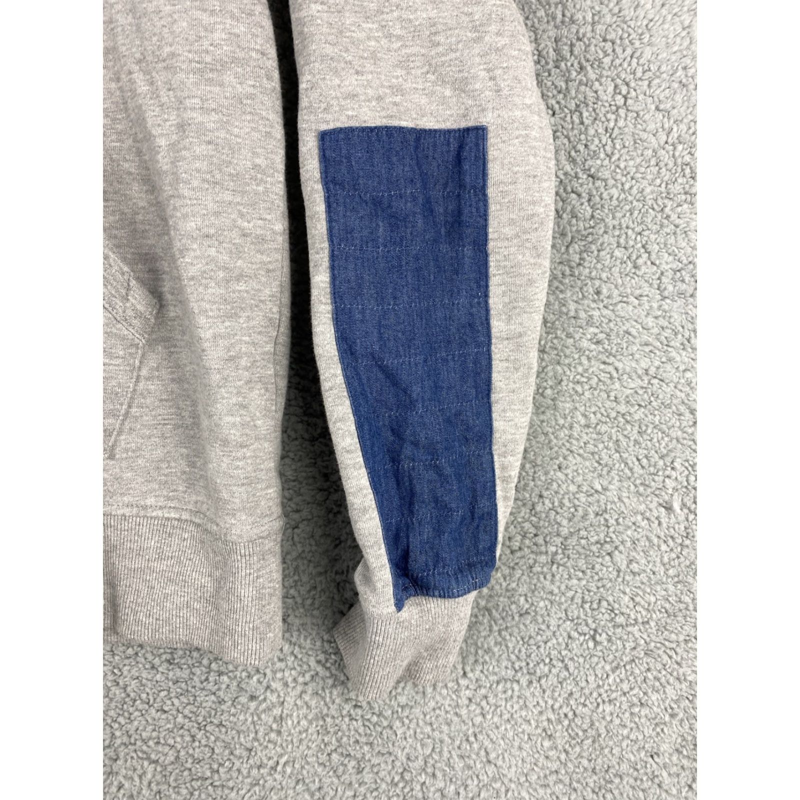 Vintage Timeout Hoodie Mens Medium Gray Pullover Long Sleeve Sweatshirt Logo Accent, Slim Fit, Cotton Blend Knit, Hooded, 33-2 Size US M / EU 48-50 / 2 - 6 Thumbnail