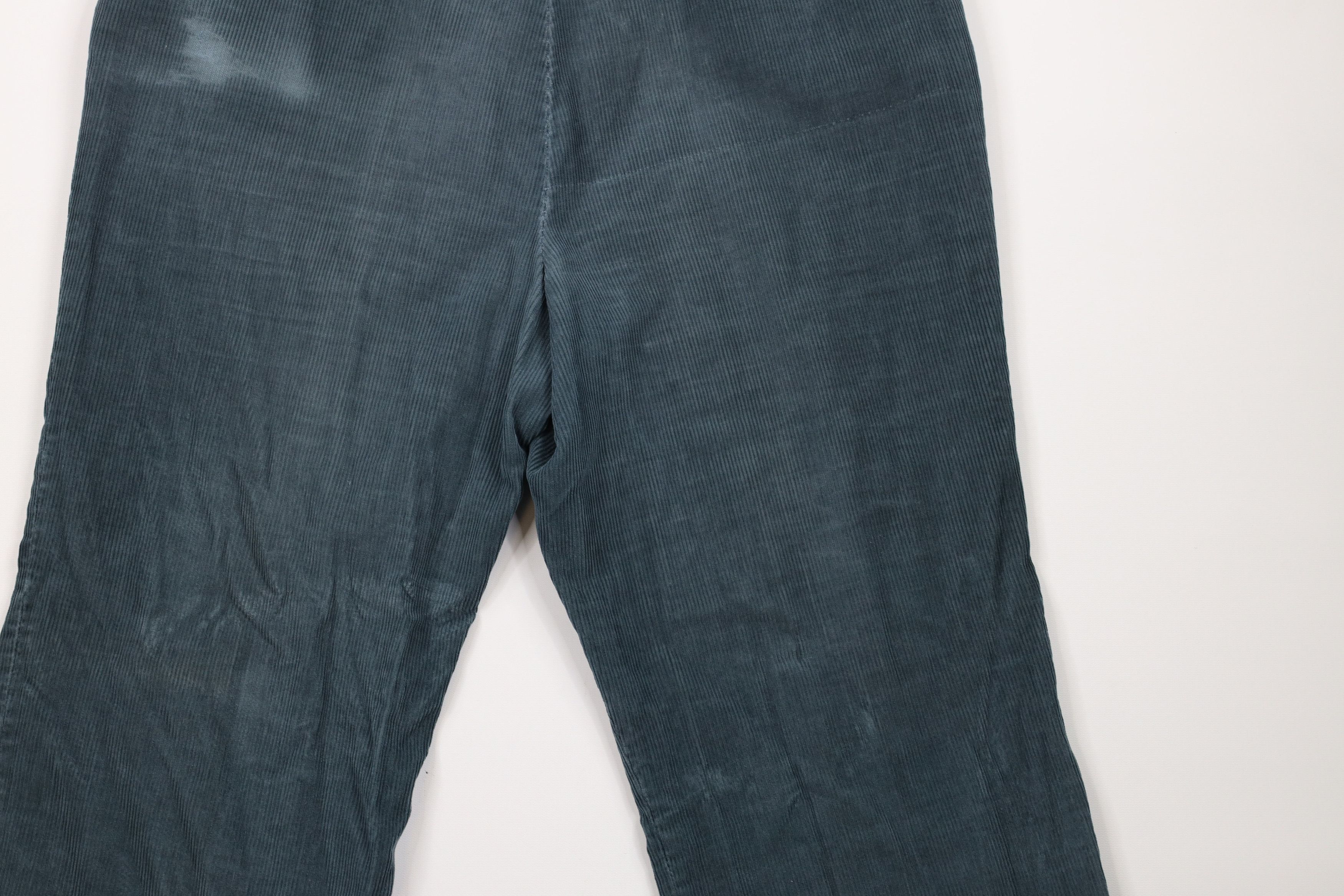 Vintage Vintage 70s Streetwear Bell Bottoms Corduroy Pants Green USA Size US 38 / EU 54 - 10 Thumbnail