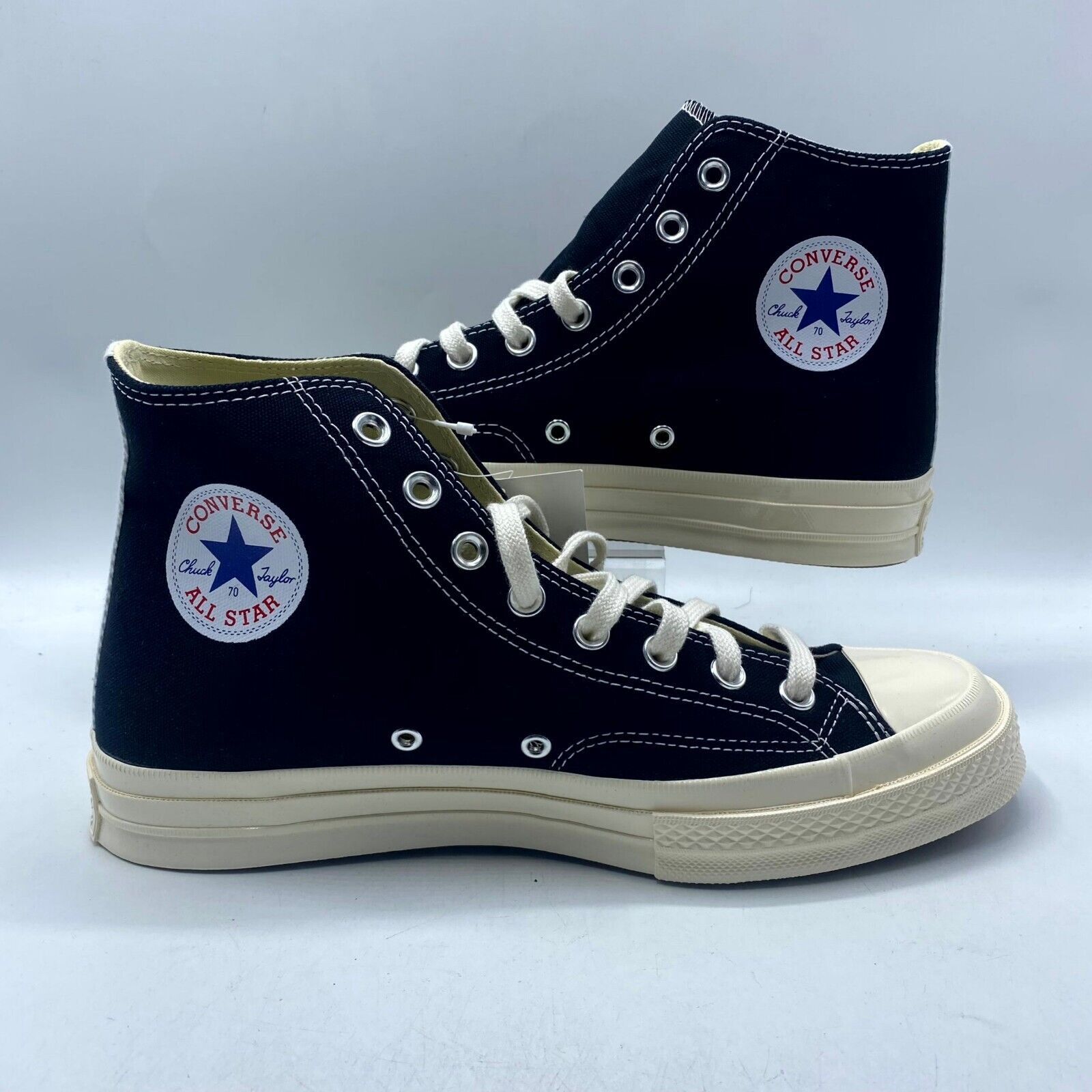 Converse NEW Converse Chuck 70 CDG Sneaker Black White 150204C Size US 9 / EU 42 - 3 Thumbnail