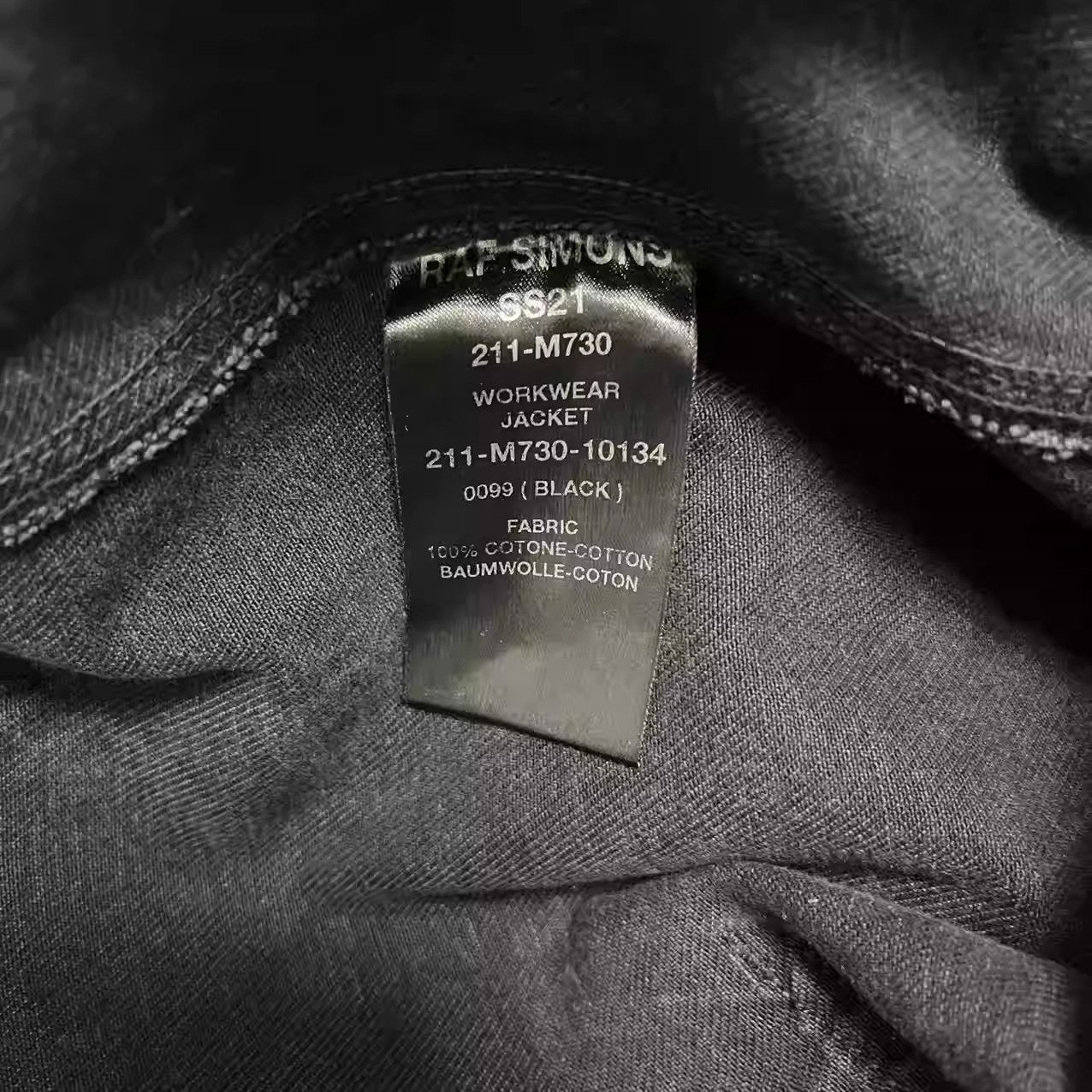 Raf Simons raf simons 21ss classic vanilla mapped washed denim jacket Size US L / EU 52-54 / 3 - 5 Thumbnail