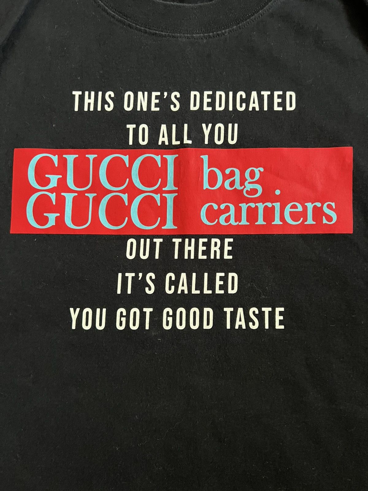 Gucci Gucci T-Shirt Black Bag Carriers Graphic Print Size US S / EU 44-46 / 1 - 2 Thumbnail