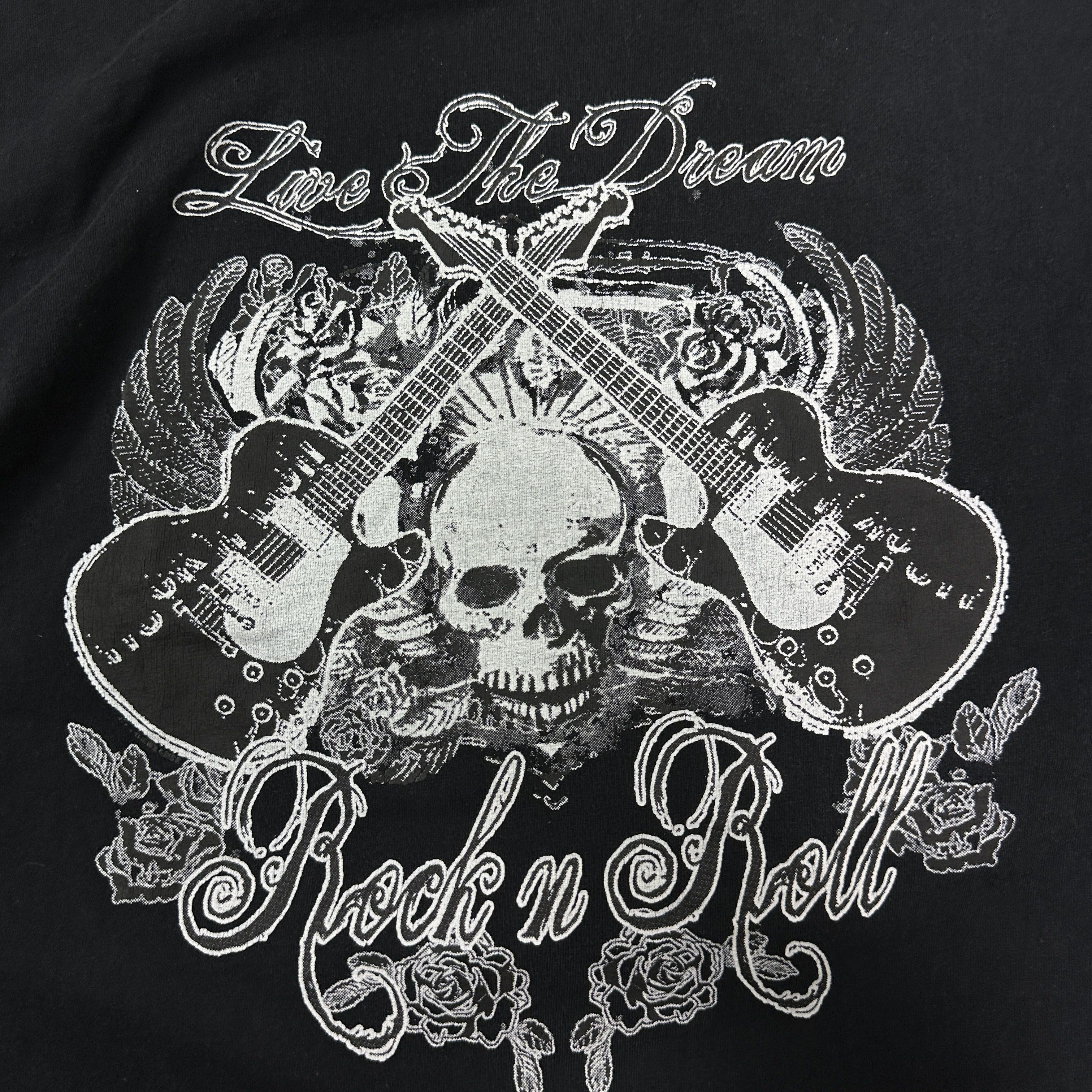 Vintage Vintage Avant Garde Rock n Roll Skull Print T-shirt 00s Size US L / EU 52-54 / 3 - 3 Thumbnail