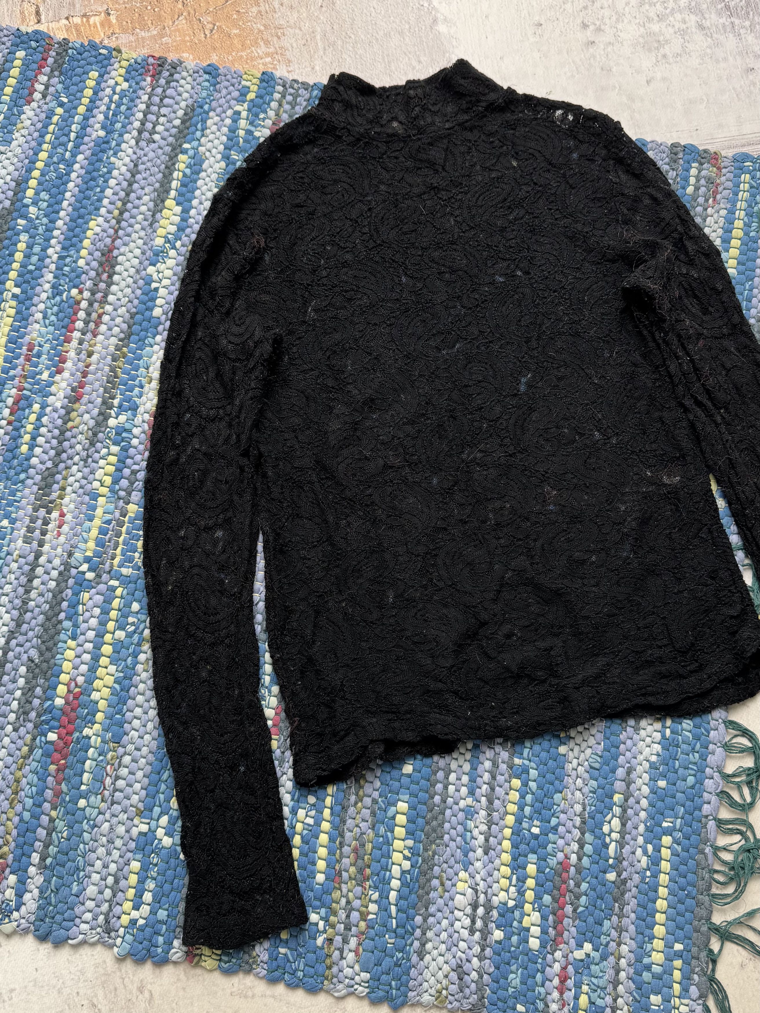 Vintage Vintage Mesh Lace Long Sleeve A8(V1)D15 Size S / US 4 / IT 40 - 2 Thumbnail