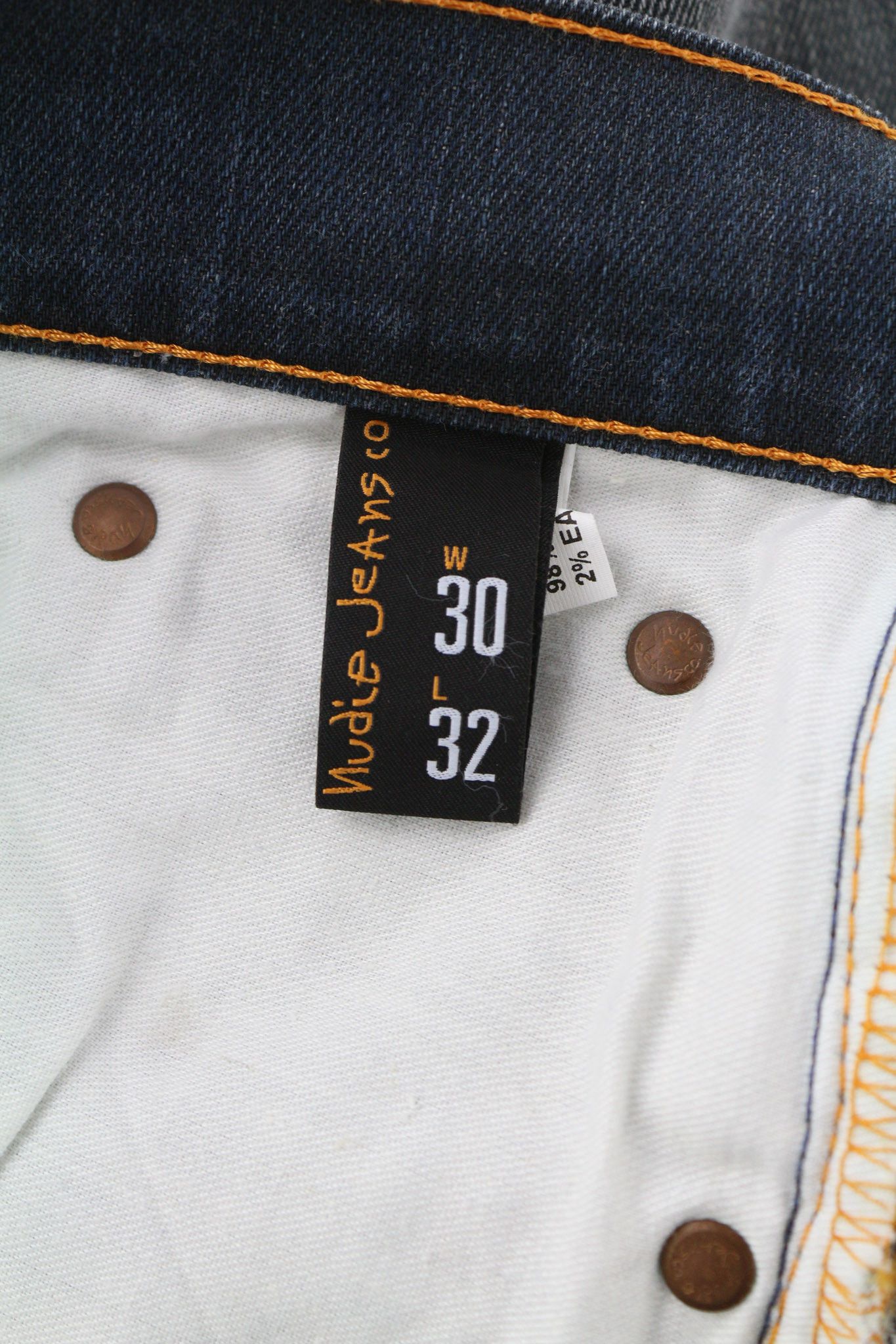 Nudie Jeans THIN FINN GREY AUTHENTIQUE USED W30/L32 Cotton Jeans 80422 Size US 30 / EU 46 - 6 Thumbnail