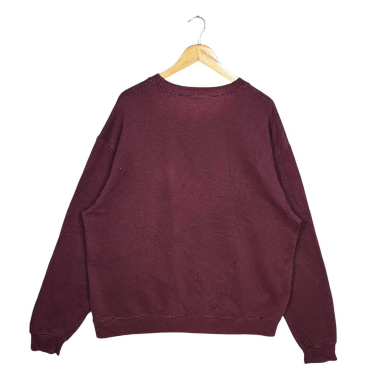 Champion Vintage Champion 90s Maroon Crewneck Sweatshirt XL Oversized Size US XL / EU 56 / 4 - 2 Thumbnail