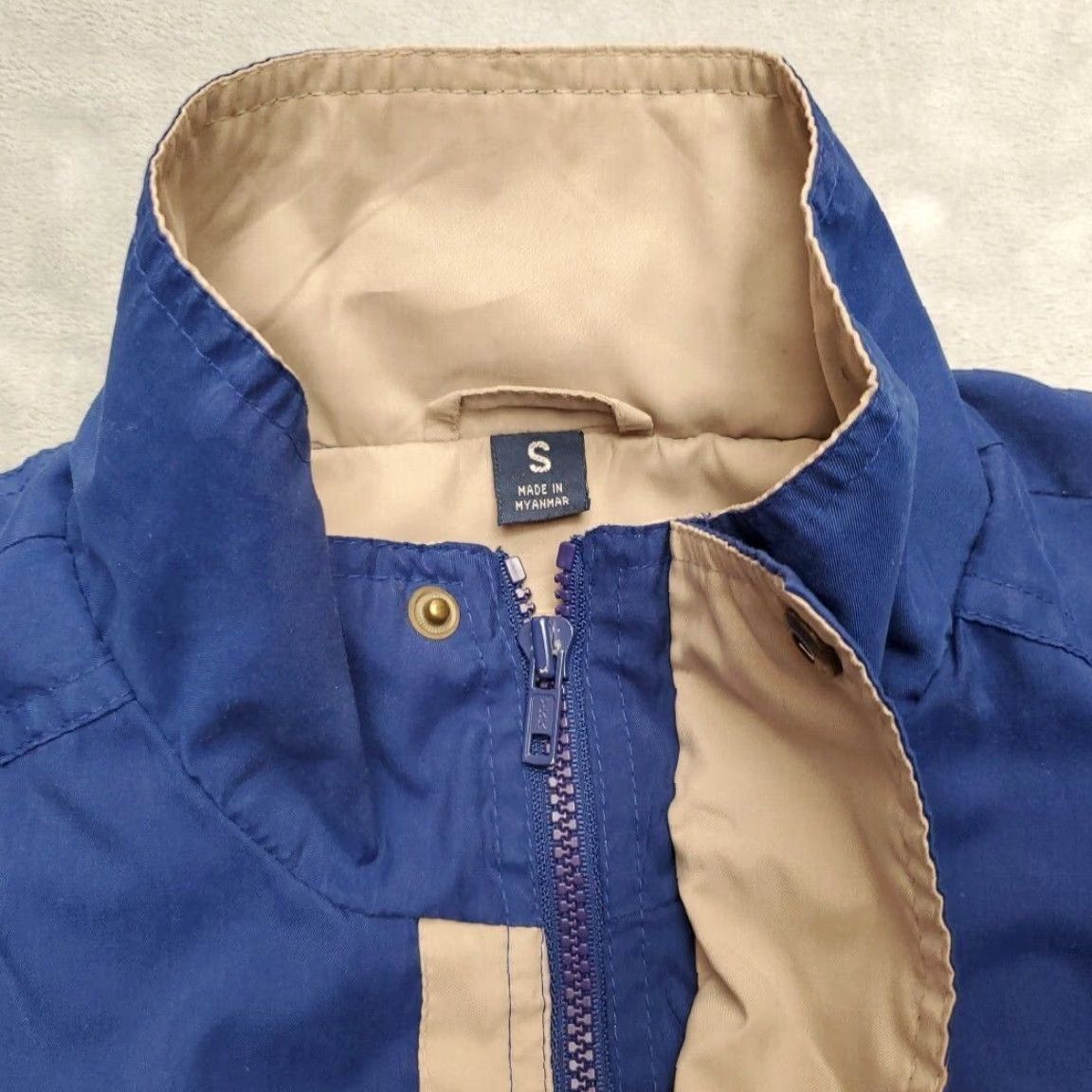 Vintage VTG King Louie Jacket Men S Bomber Blue Cotton Lining Embroidered Logo Full Zip Casual Size US S / EU 44-46 / 1 - 6 Thumbnail