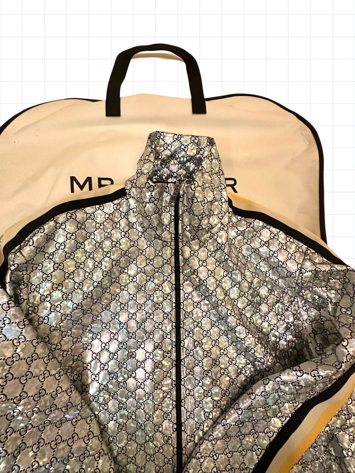 Gucci Gucci Holographic Monogram Track Jacket XL Size US XL / EU 56 / 4 - 8 Thumbnail