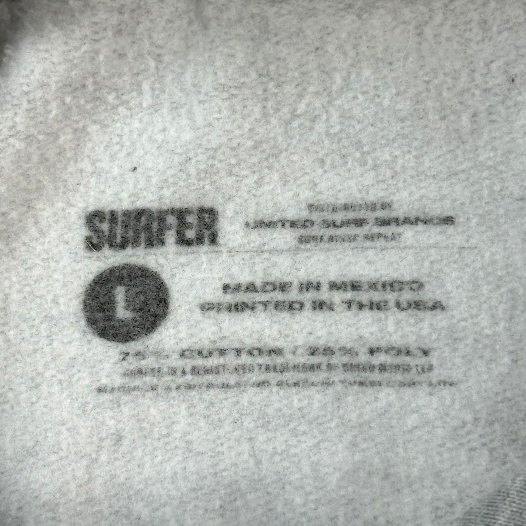 Logo 7 VINTAGE Surfer Magazine Hoodie Mens L Gray Short Sleeve Logo Spellout Pullover Size US L / EU 52-54 / 3 - 3 Thumbnail