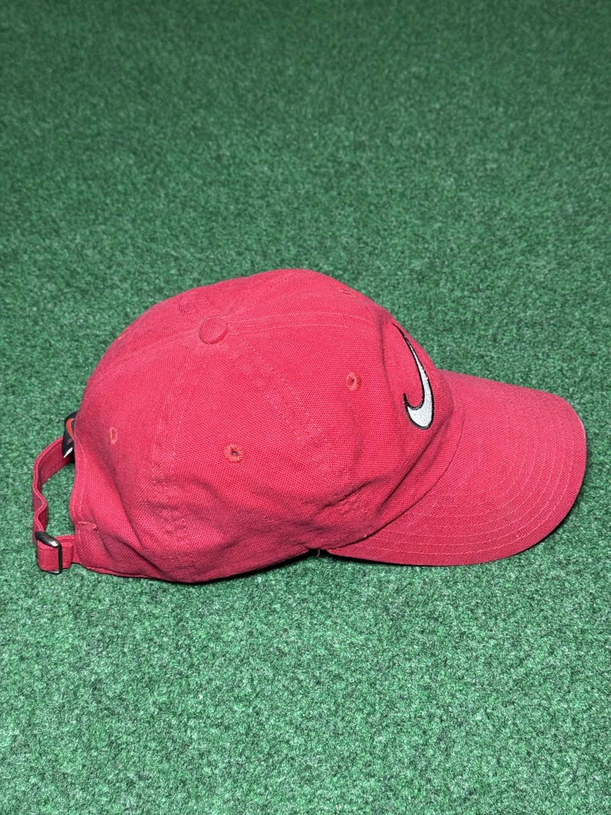 Nike Vintage Nike 90s Swoosh Check Strapback Baseball Cap Hat Size ONE SIZE - 4 Thumbnail