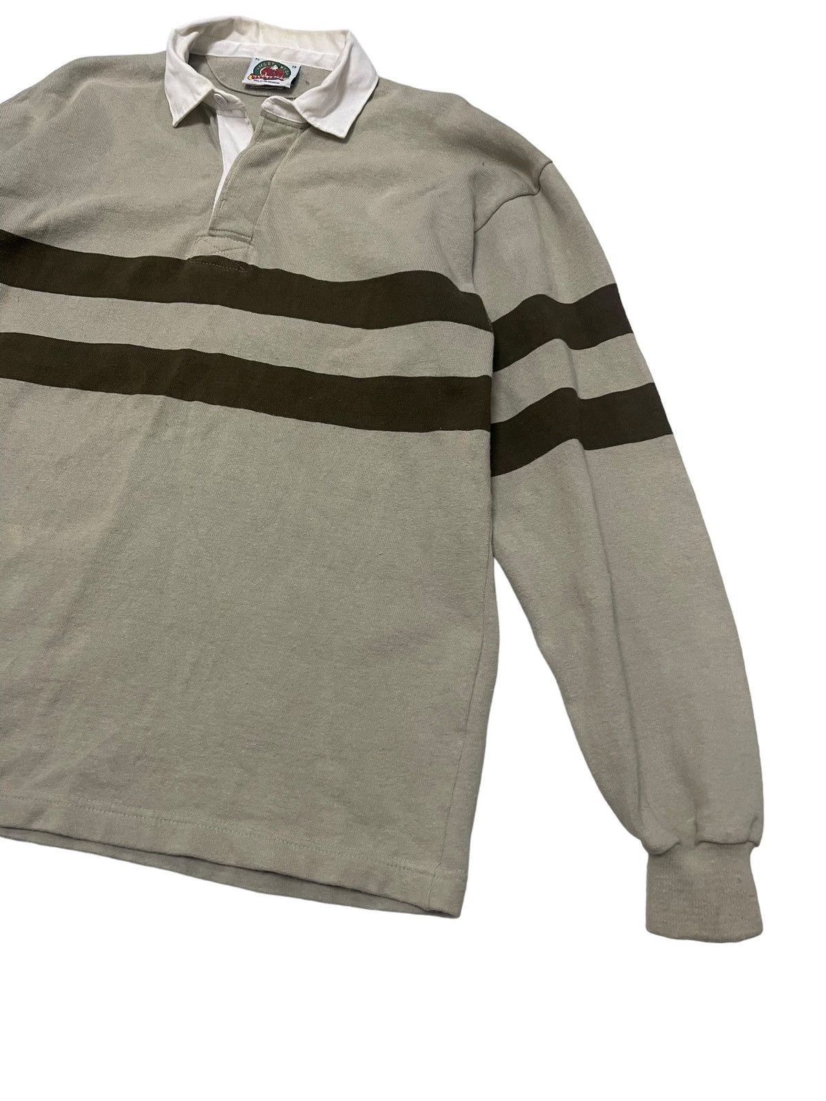 ウェア USED BARBARIAN RAGUBY WEAR BARBARIAN RUGBY WEAR Rugby Shirt Men's Black Yellow Striped L/S