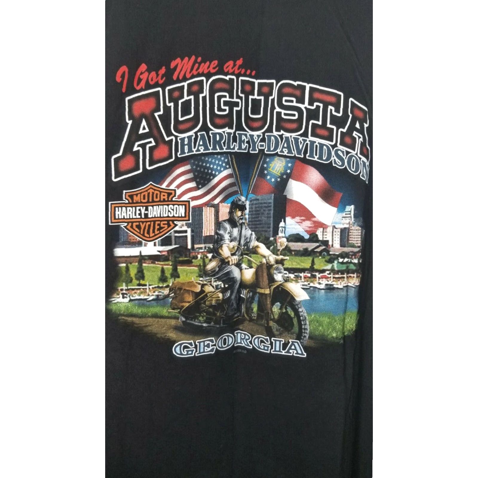 Harley Davidson Harley-Davidson T-Shirt Mens 3XL Black Retro I Got Mine Augusta Georgia Shirt Size US XXL / EU 58 / 5 - 4 Thumbnail