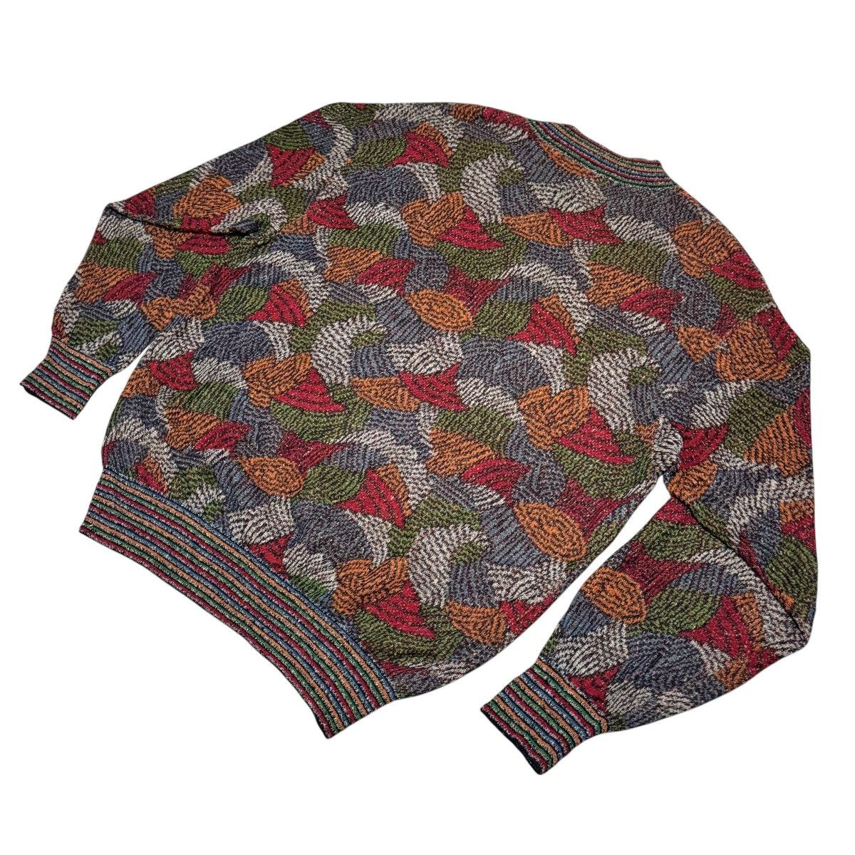 Missoni Vintage Missoni Sport Abstract Knit Sweater - 90s - M Size US L / EU 52-54 / 3 - 7 Thumbnail