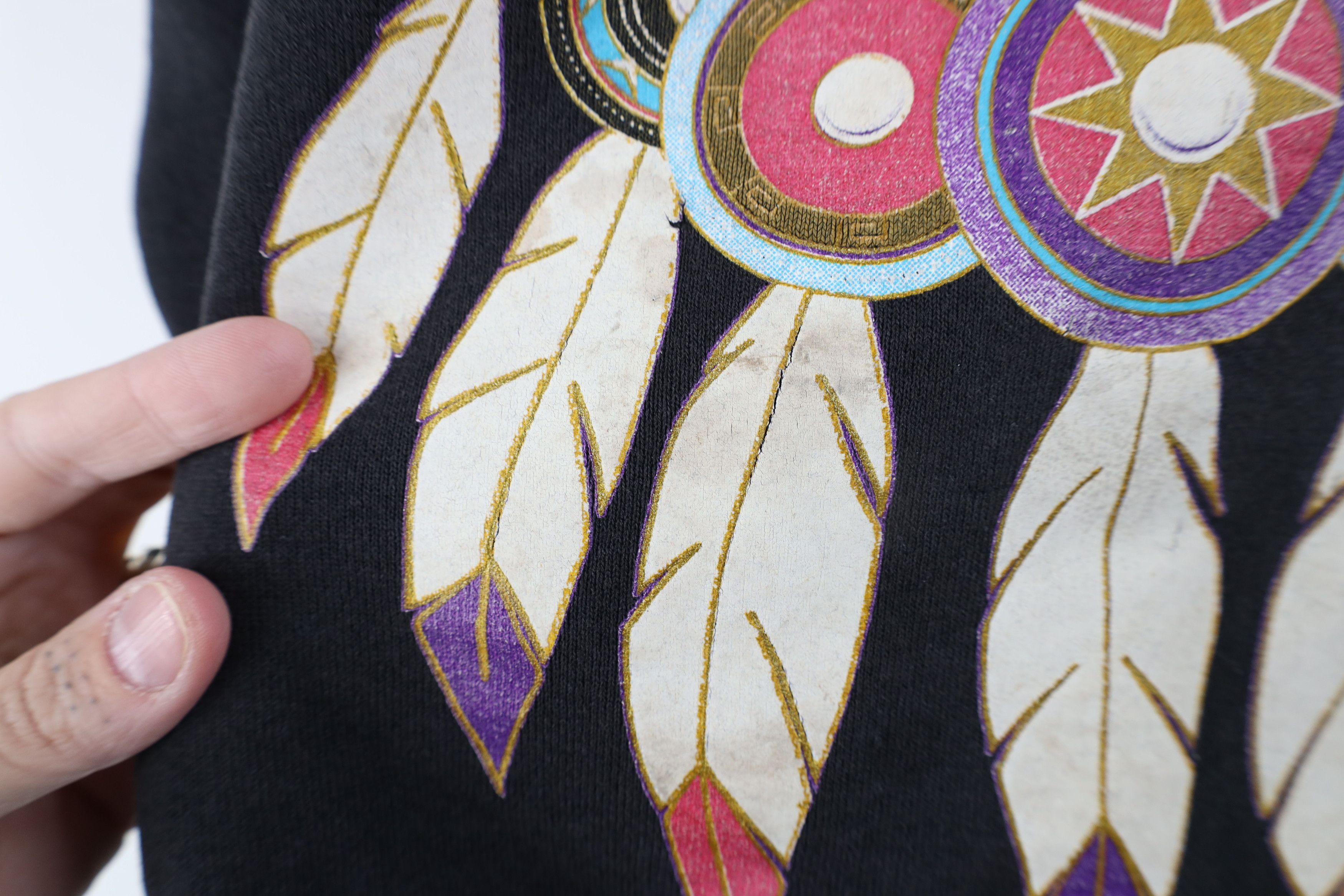 Vintage Vintage 90s Streetwear Vegas Southwestern Desert Sweatshirt Size L / US 10 / IT 46 - 6 Thumbnail
