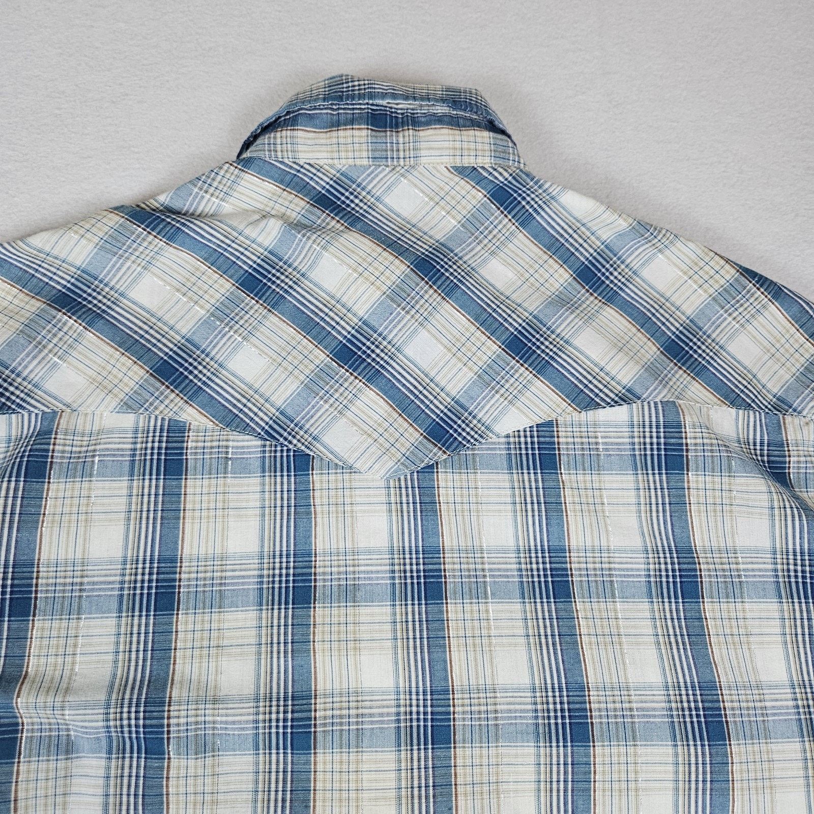 Wrangler Rustler by Wrangler Mens S Pearl Snap Shirt Size US S / EU 44-46 / 1 - 4 Thumbnail