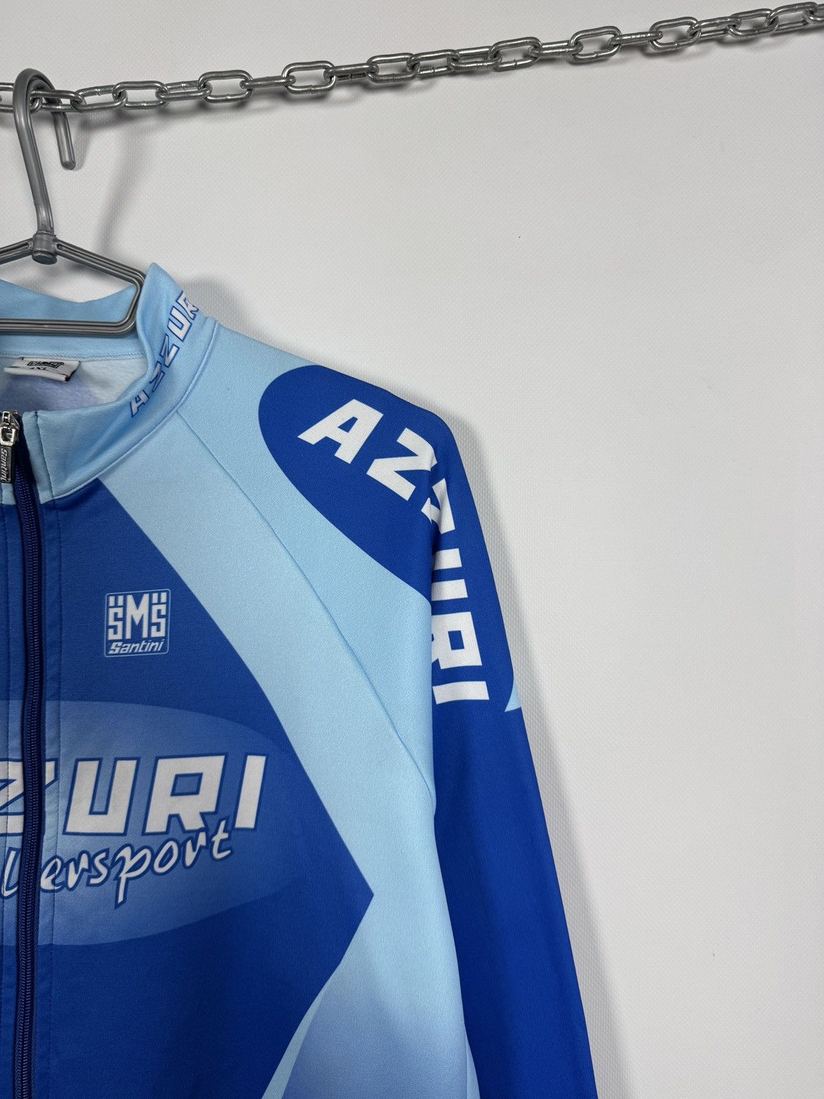 Rapha SMS Santini Azzuri Cycling Zip Jacket Long Sleeve Italy XL Size US XL / EU 56 / 4 - 3 Thumbnail