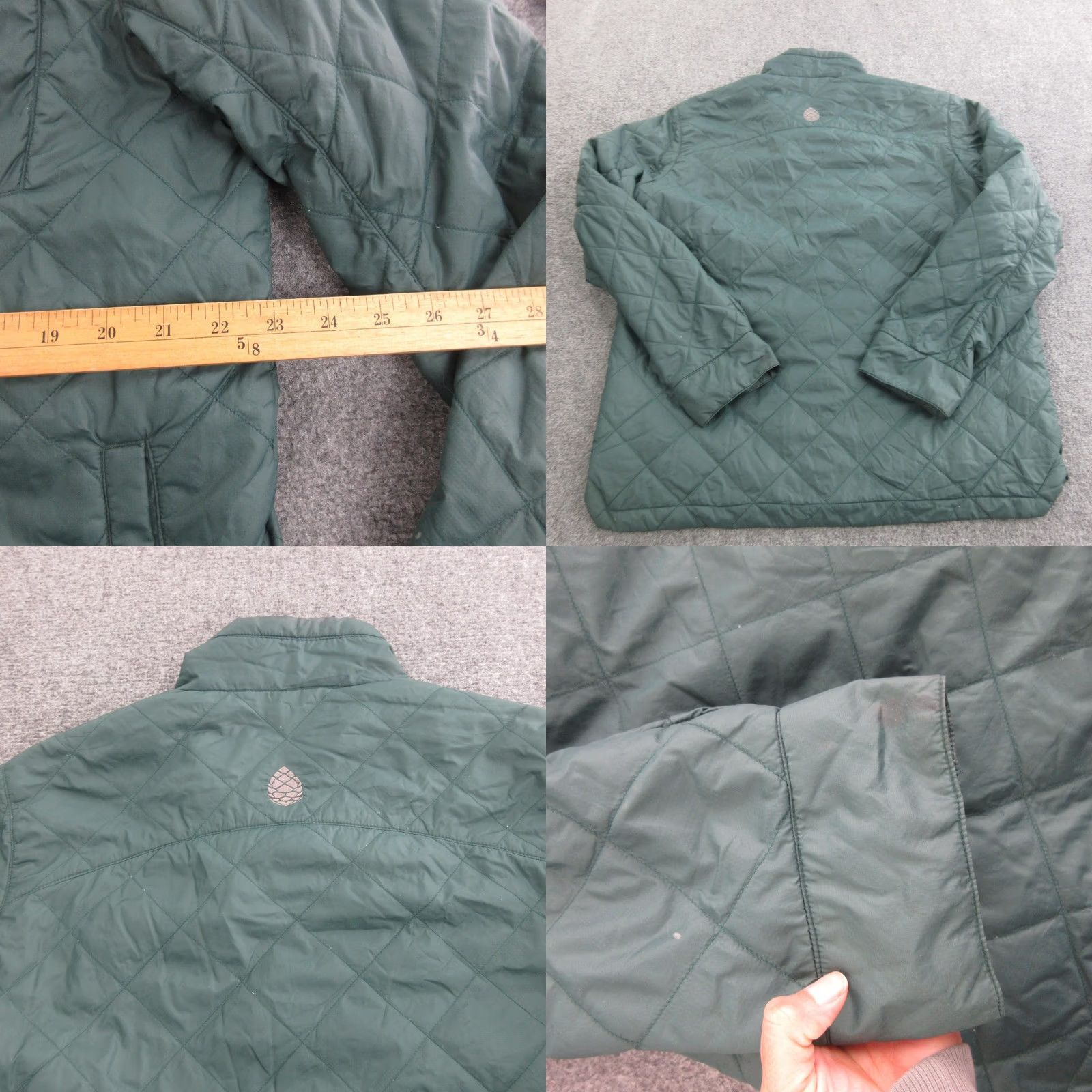 Vintage Stio Jacket Mens Large Green Quilted Snap Front Insulated Outdoor Ski Lined Size US L / EU 52-54 / 3 - 8 Thumbnail
