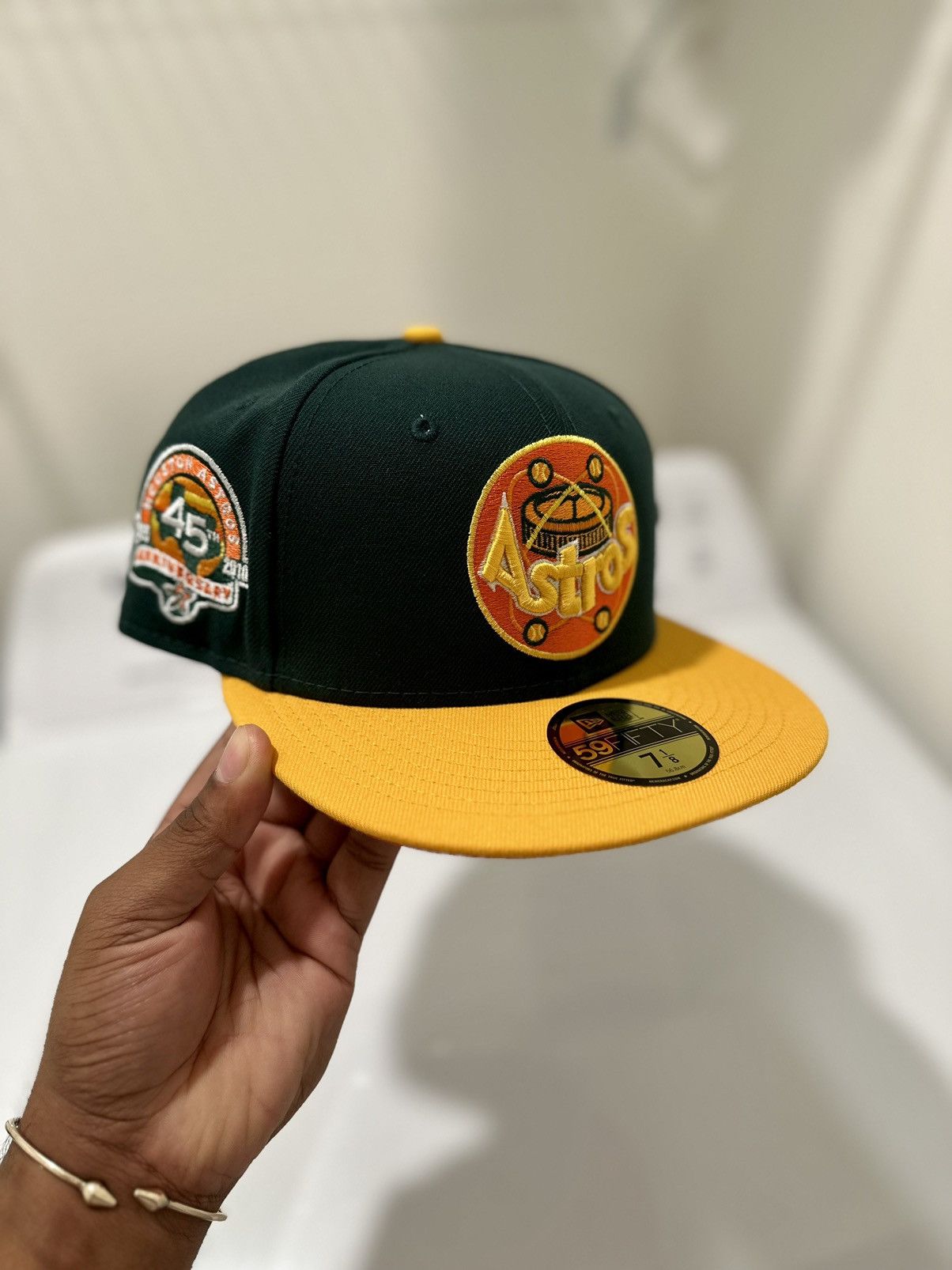 MLB × MyFitteds × New Era HOF New Era Houston Astros Quack Pack 2 Tone 45th Anni 7 1/8 Size ONE SIZE - 1 Thumbnail