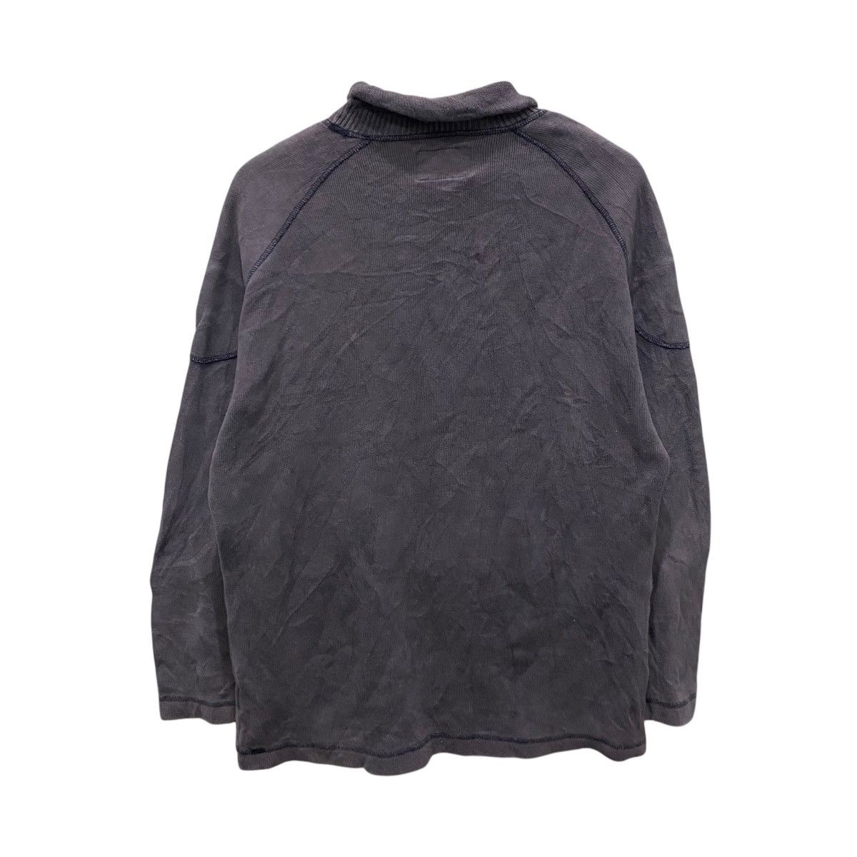 Armani Vintage Armani Jeans Omega Logo Mock Neck Sweatshirt Grey Size US M / EU 48-50 / 2 - 2 Thumbnail