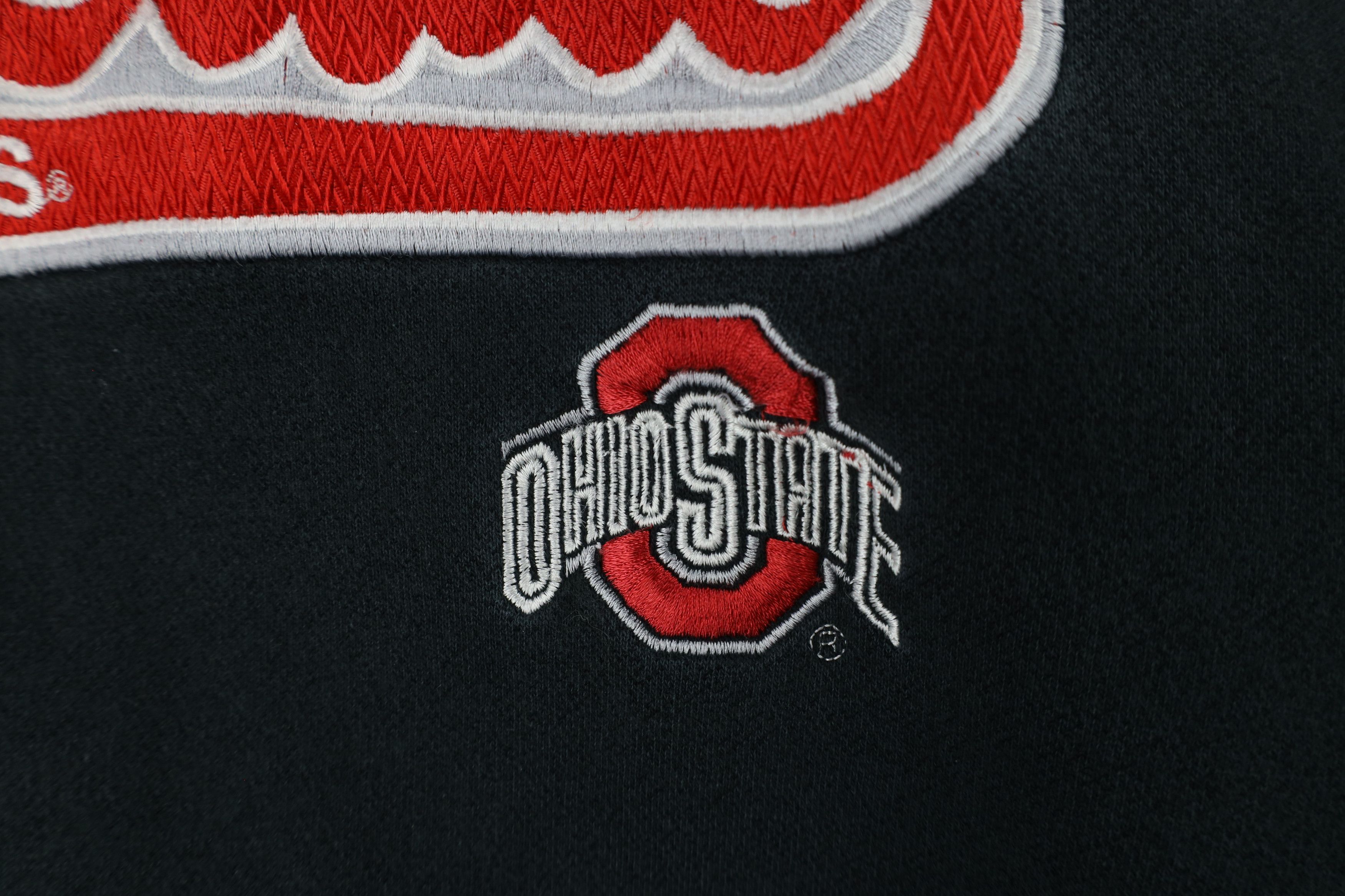Vintage Vintage 90s Spell Out Script Ohio State University Hoodie Size US M / EU 48-50 / 2 - 10 Thumbnail