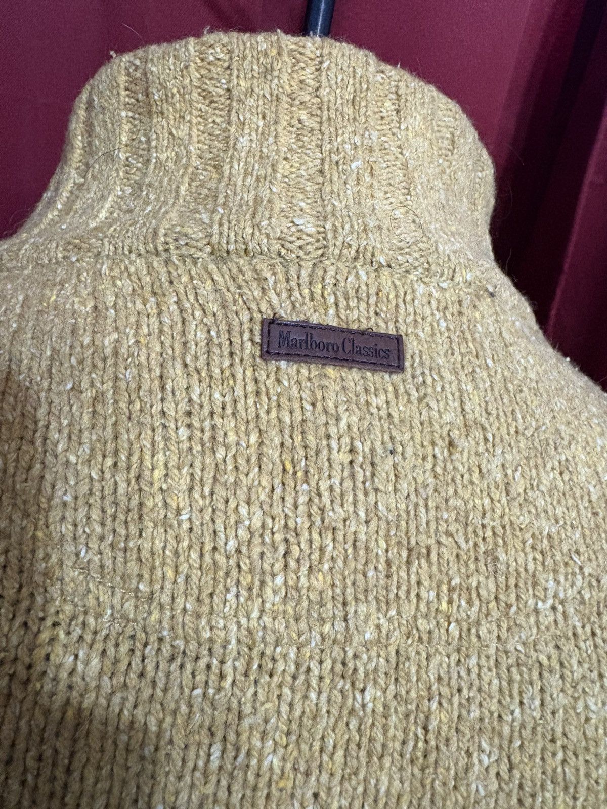 Marlboro Classics Vintage Marlboro Classics Henley Sweater 90’s Mustard Grail Size US XXL / EU 58 / 5 - 4 Thumbnail