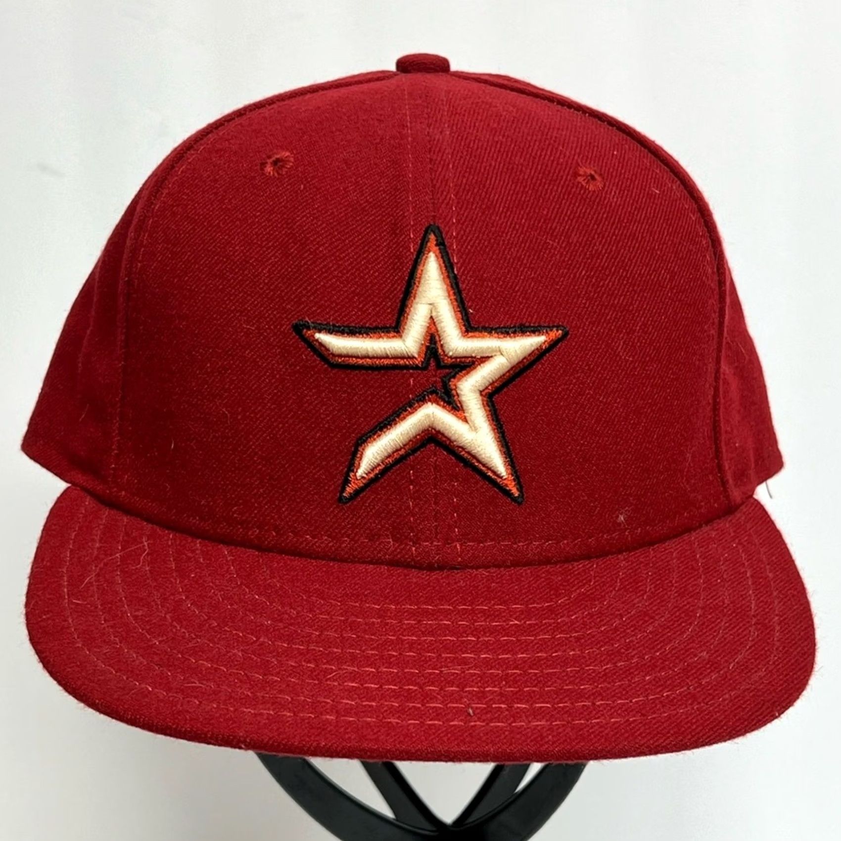 New Era Houston Astros New Era 59FIFTY MLB On Field Brick Fitted Cap Hat 7 1/8 Mens Red Size ONE SIZE - 2 Thumbnail