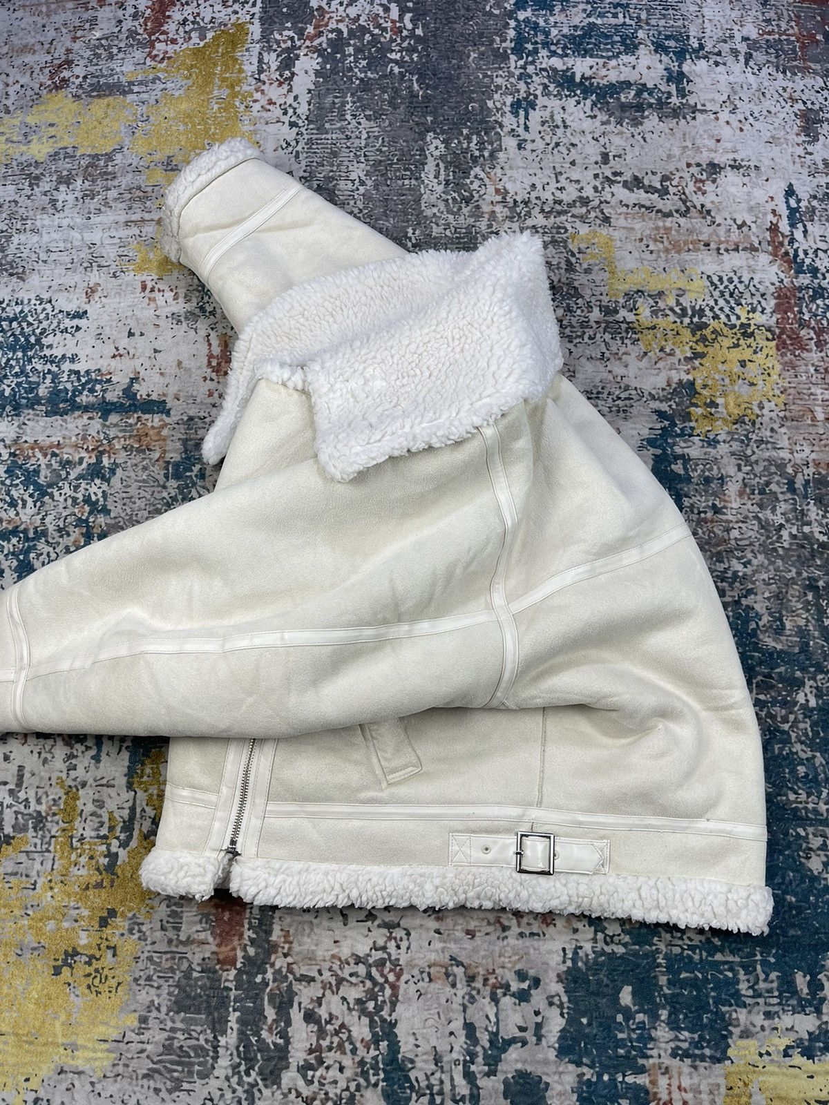 Japanese Brand Mercuryduo AW Faux Shearling Big Collar Bomber Jacket Size M / US 6-8 / IT 42-44 - 3 Thumbnail