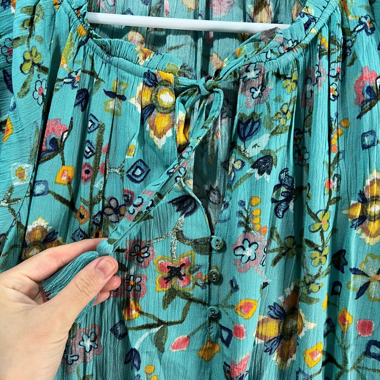 Other Canyon Retreat Petite Flutter Sleeve Dress Size L / US 10 / IT 46 - 9 Thumbnail