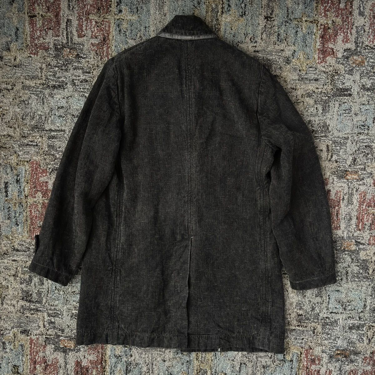 C.P. Company AW06 Tinto Terra Linen Herringbone Mac Coat mud earth dye Size US S / EU 44-46 / 1 - 7 Thumbnail