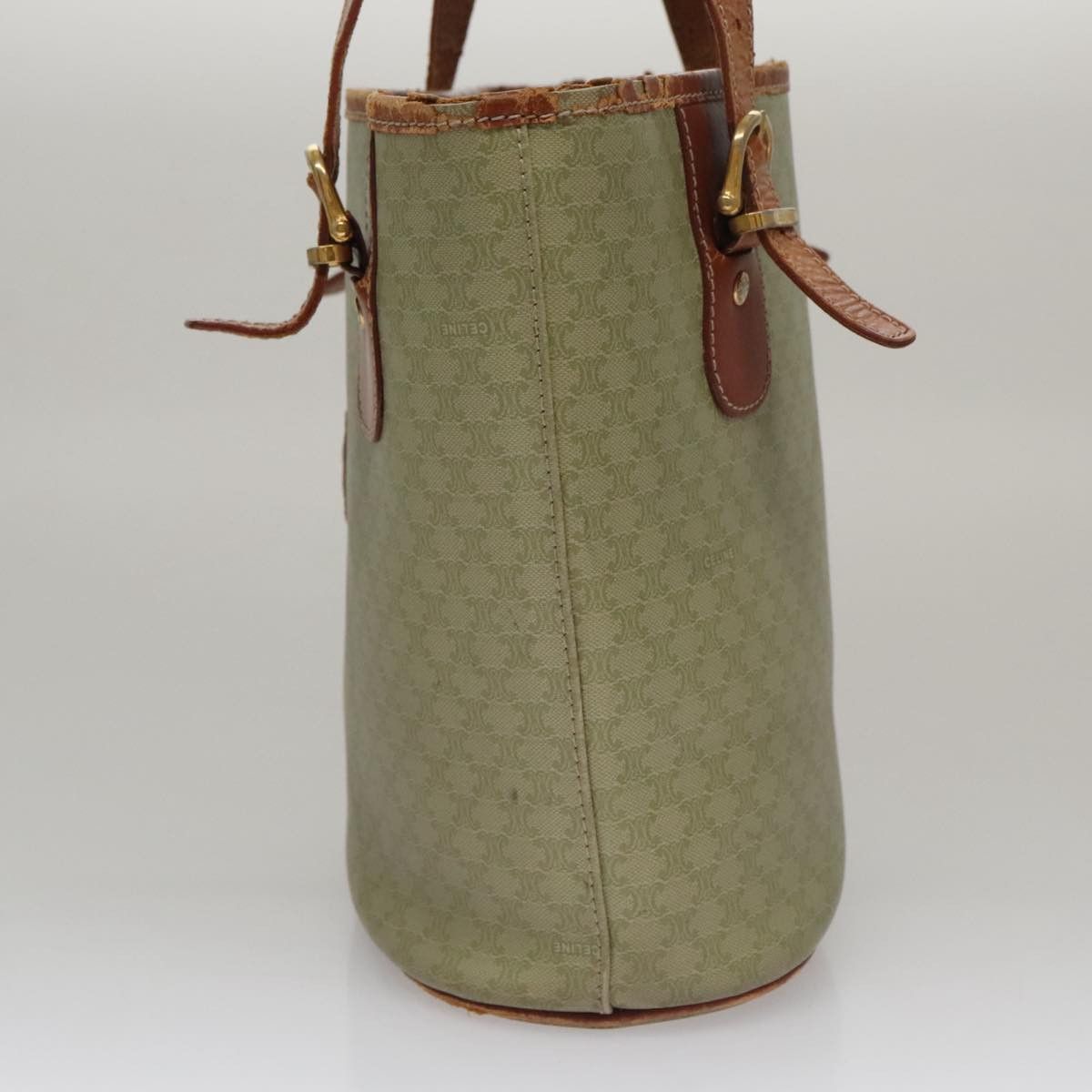 Celine CELINE Macadam Canvas Tote Bag Beige Size ONE SIZE - 5 Thumbnail