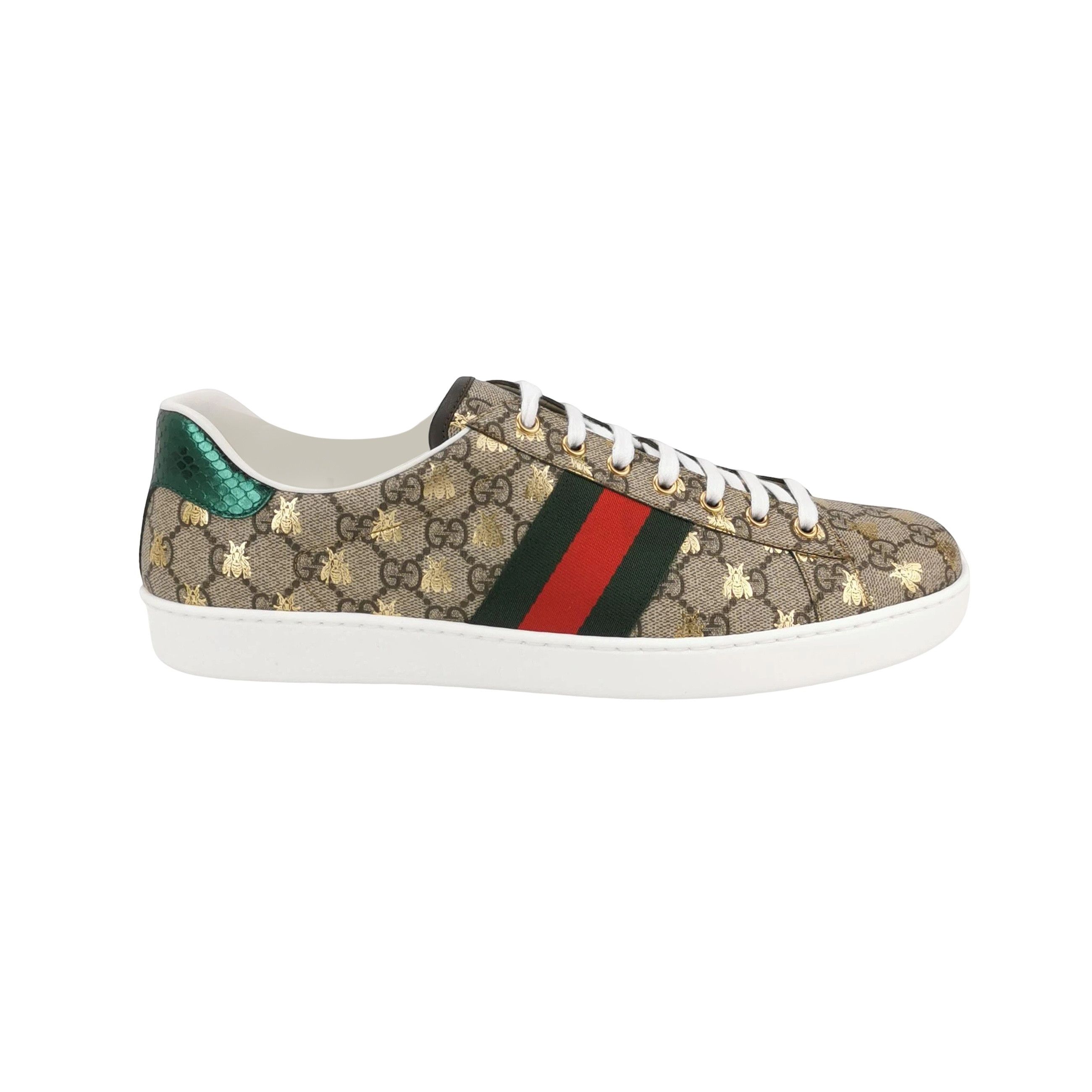Gucci Gucci Bee Pattern Ace Sneakers 12.5 Size US 13 / EU 46 - 1 Thumbnail