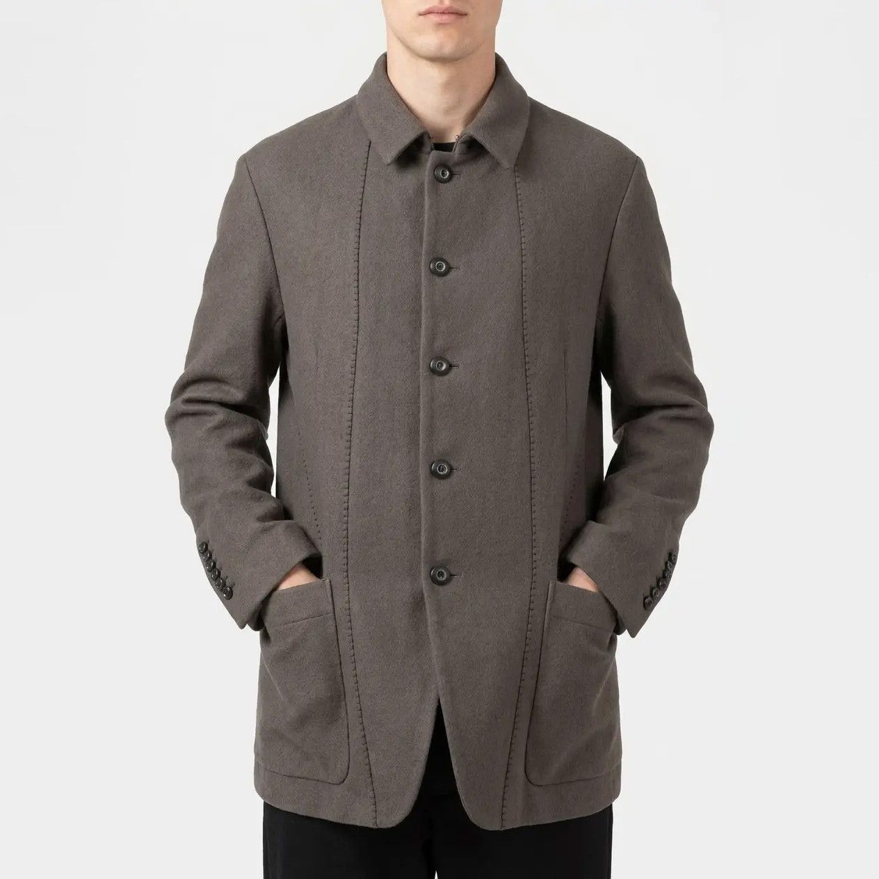 Masnada Wool Blazer Coat Gray Size 50, Masnada. Size US M / EU 48-50 / 2 - 1 Thumbnail