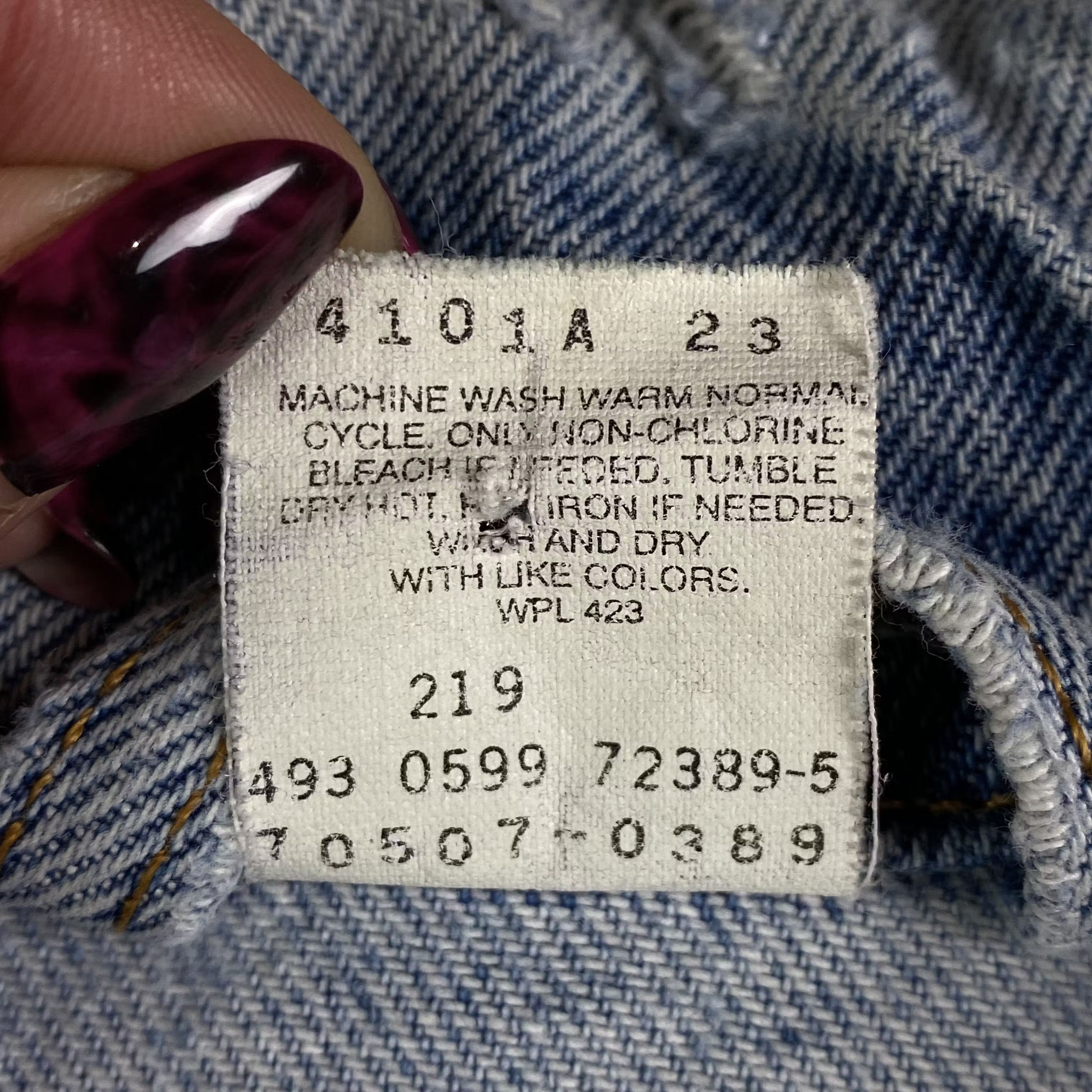 Levi's × Levi's Vintage Clothing × Vintage Men’s Bomber Denim Jacket Levi’s Vintage Mexico Size XL Size US XL / EU 56 / 4 - 6 Thumbnail