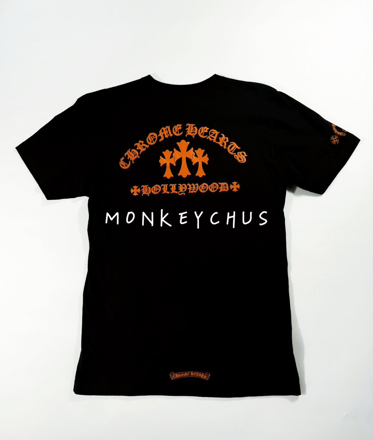 Chrome Hearts 🔥Chrome Hearts Black Hollywood Orange Patches Tee🔥 Size US L / EU 52-54 / 3 - 1 Thumbnail