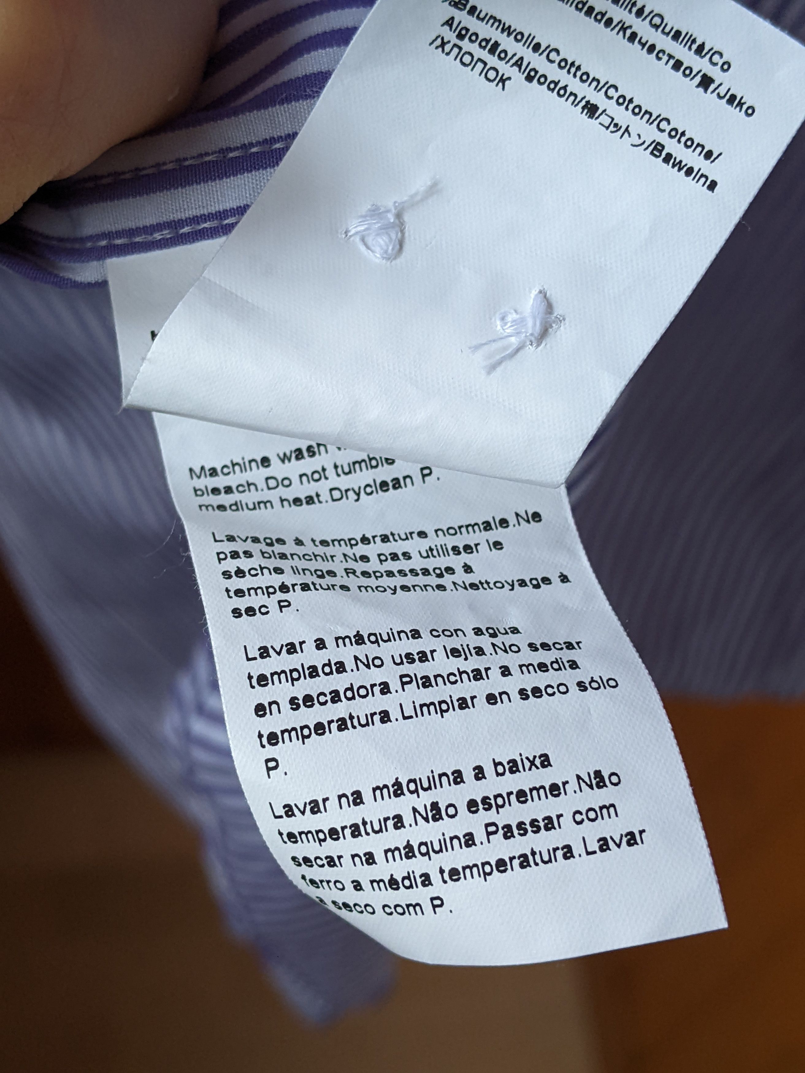 Hugo × Hugo Boss Hugo Boss Purple Striped Cotton Longsleeve Shirt Geraldino Size US XL / EU 56 / 4 - 20 Thumbnail