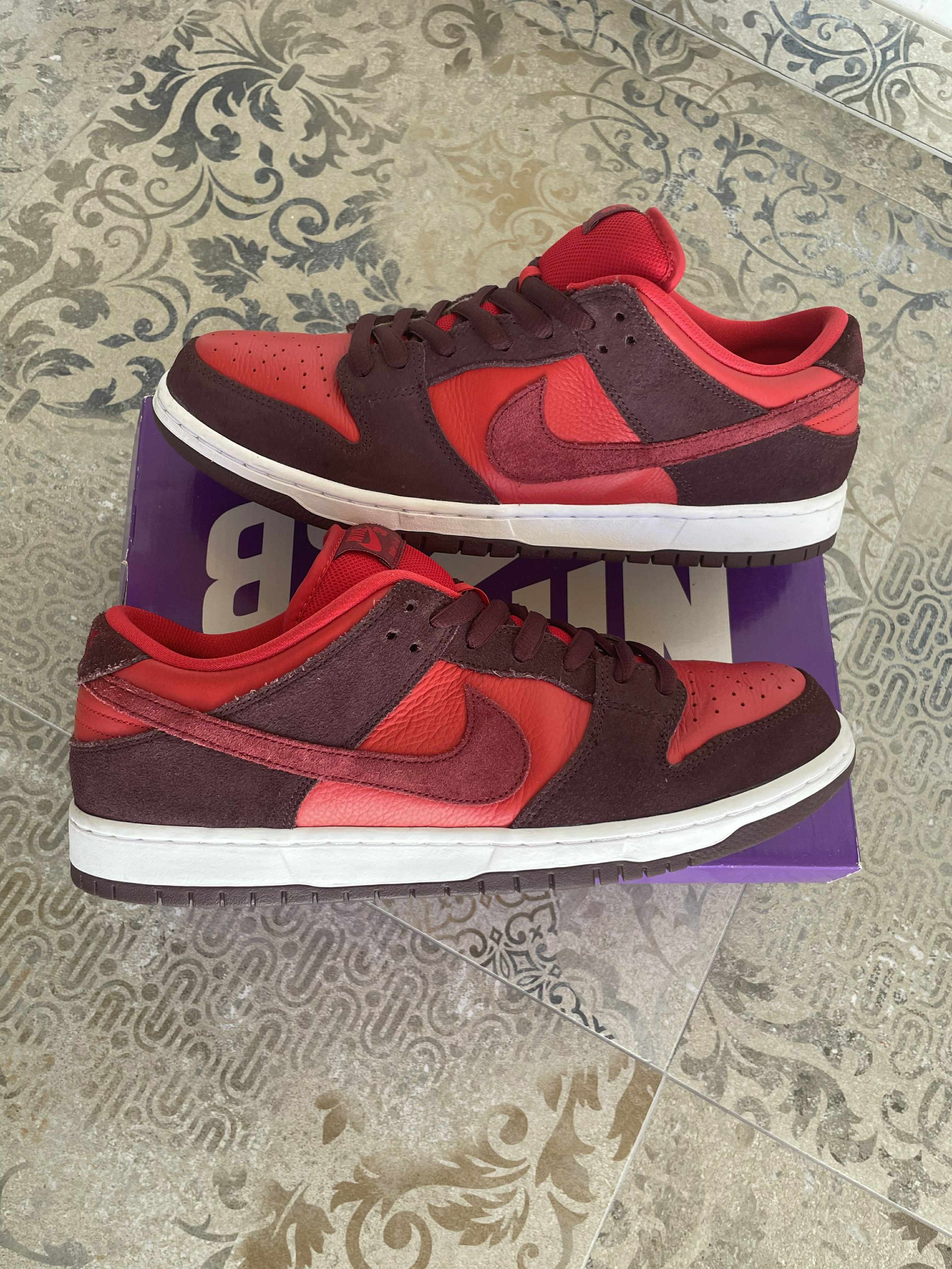 Nike Nike Dunk Sb Low Cherry Red US12 EU 46 UK 11 Size US 12 / EU 45 - 6 Thumbnail