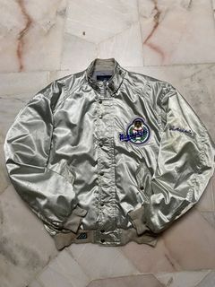 RARE Vintage 90s Distressed New York Yankees Satin Jacket by 