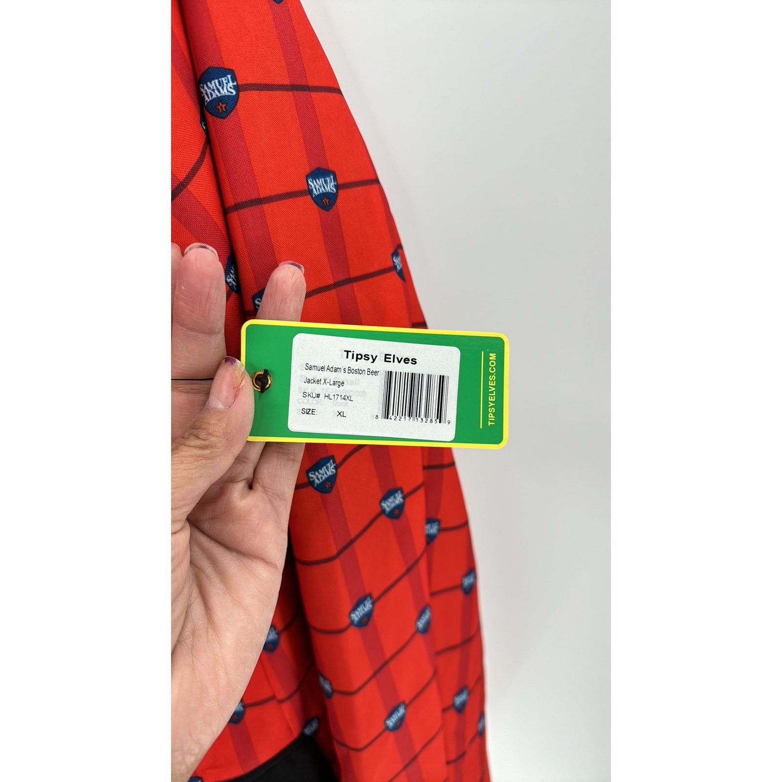 Tipsy Elves Tipsy Elves Samuel Adams Boston Beer blazer size L red black Size US L / EU 52-54 / 3 - 7 Thumbnail