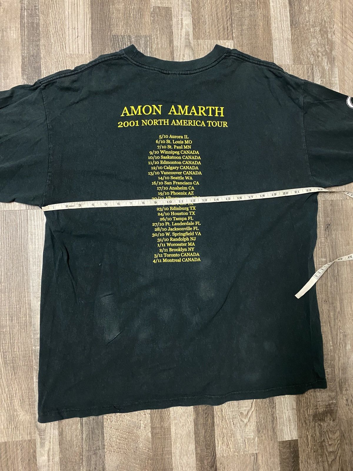 Band Tees Vintage Amon Amarth 2001 US Tour Longsleeve The Crusher Tee Size US XL / EU 56 / 4 - 8 Thumbnail