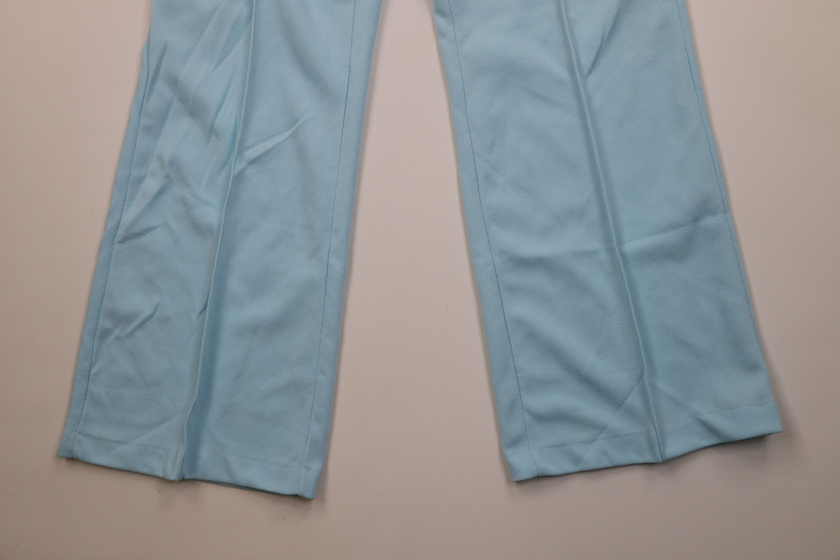 Vintage Vintage 70s Streetwear Bell Bottoms Chino Pants Blue USA Size 38" / US 16 / IT 52 - 4 Thumbnail