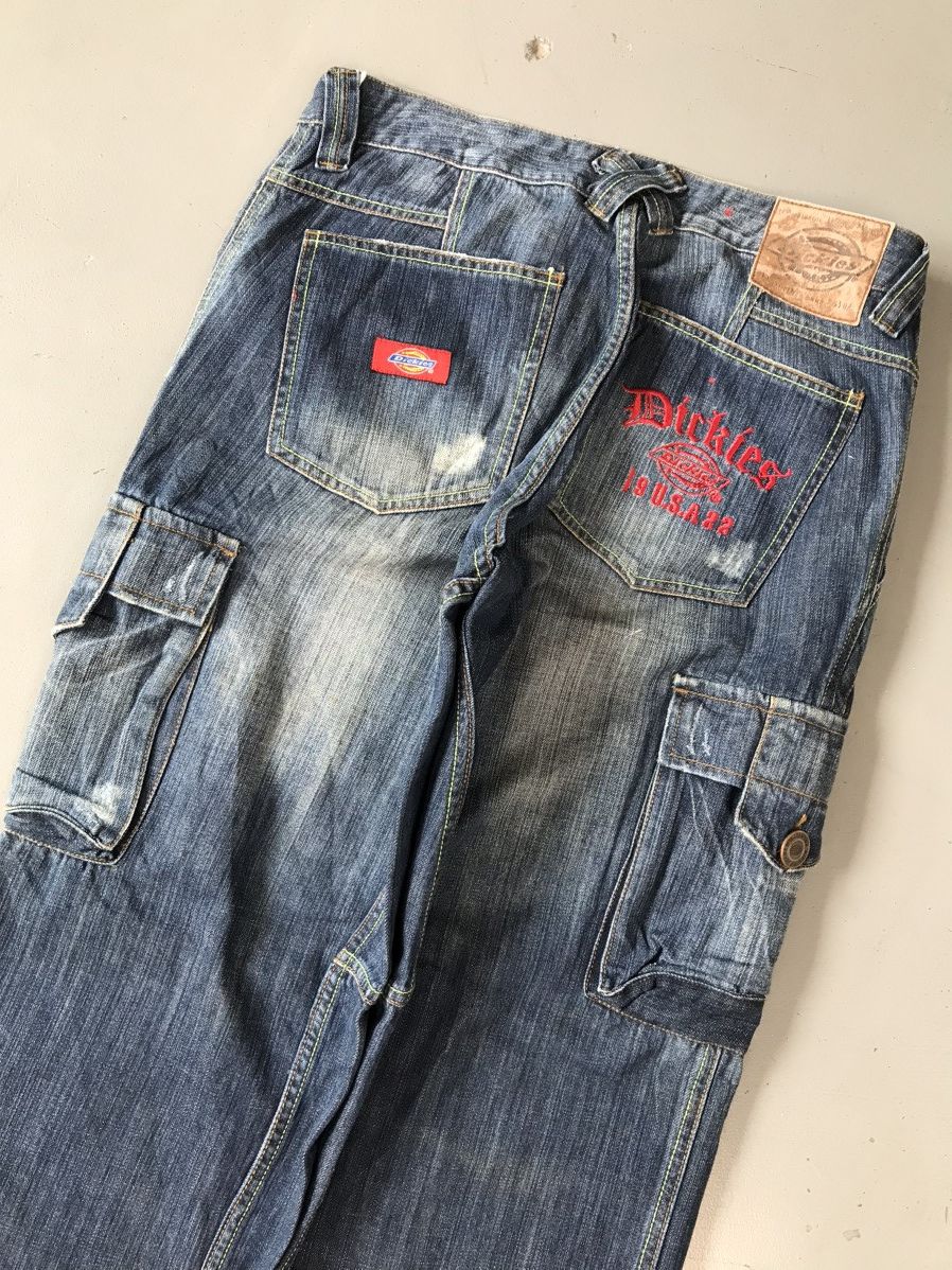 Dickies × Vintage Vintage Dickies Cargo SpellOut Embroidery Denim Size US 30 / EU 46 - 4 Thumbnail