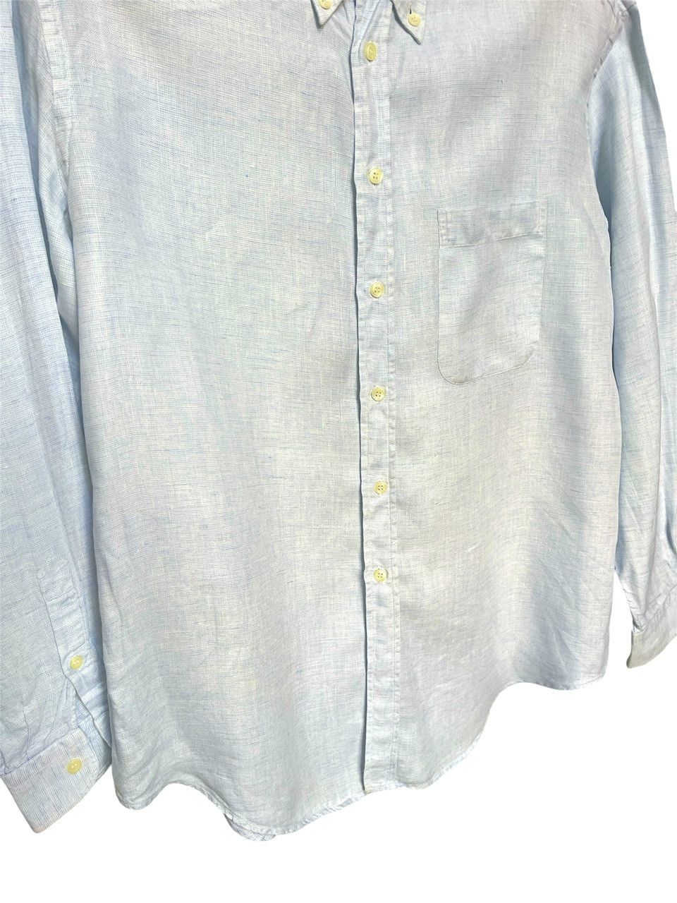 Ermenegildo Zegna 🔥 ermenegildo Zegna linen lino light blue shirt size xxl Size US XXL / EU 58 / 5 - 4 Thumbnail